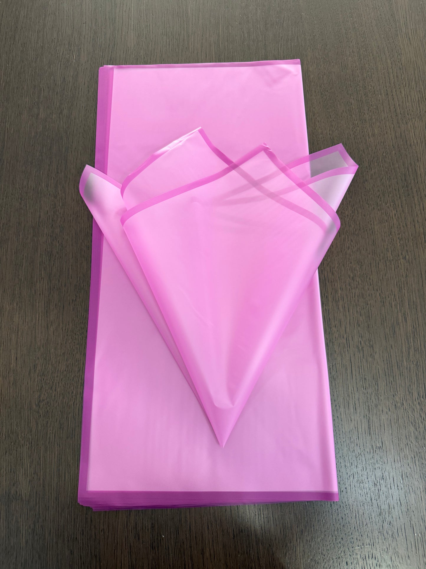 Sheer D Purple/ Purple Border Wrapping Paper