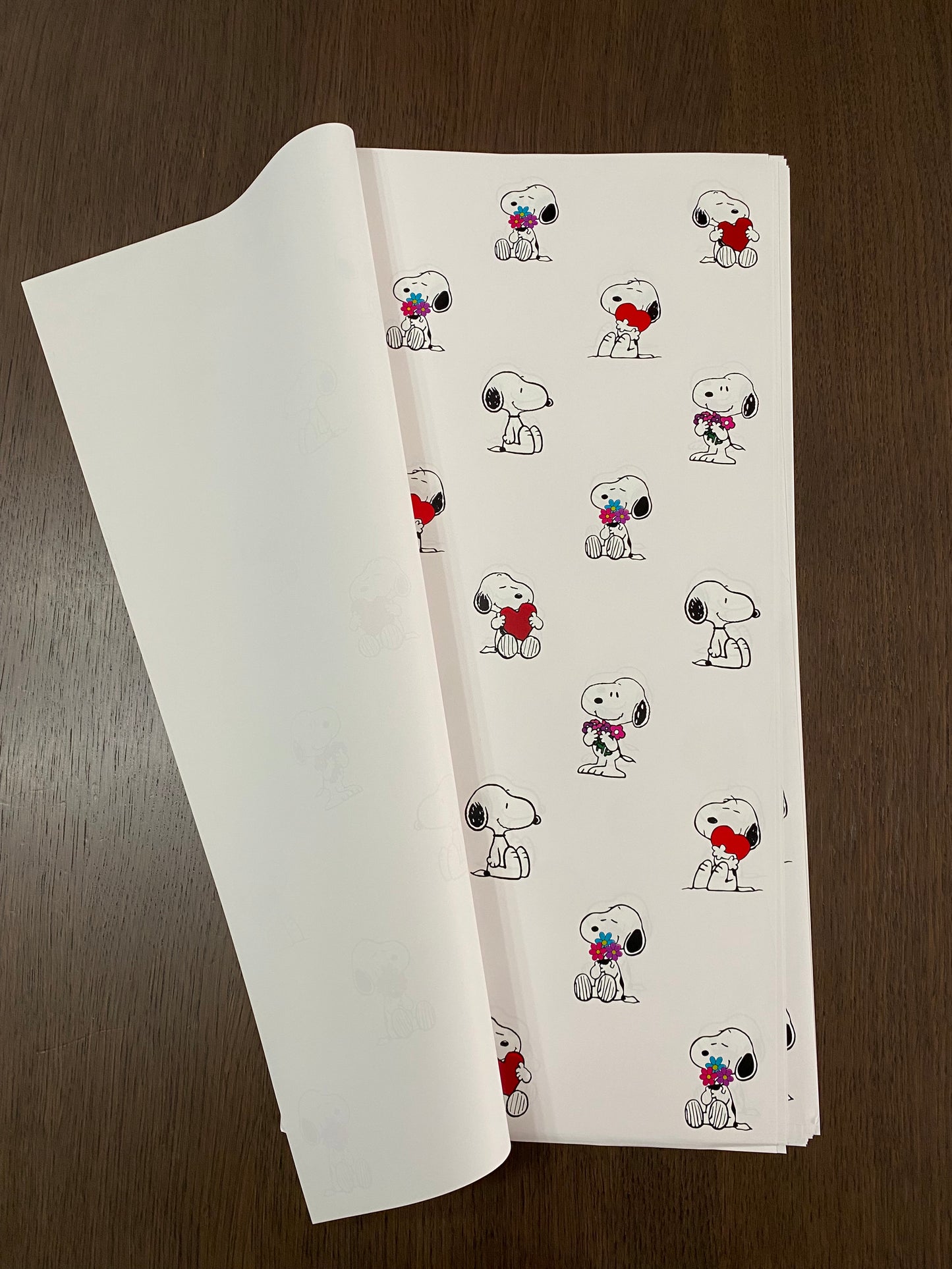 White Doggie Wrapping Paper