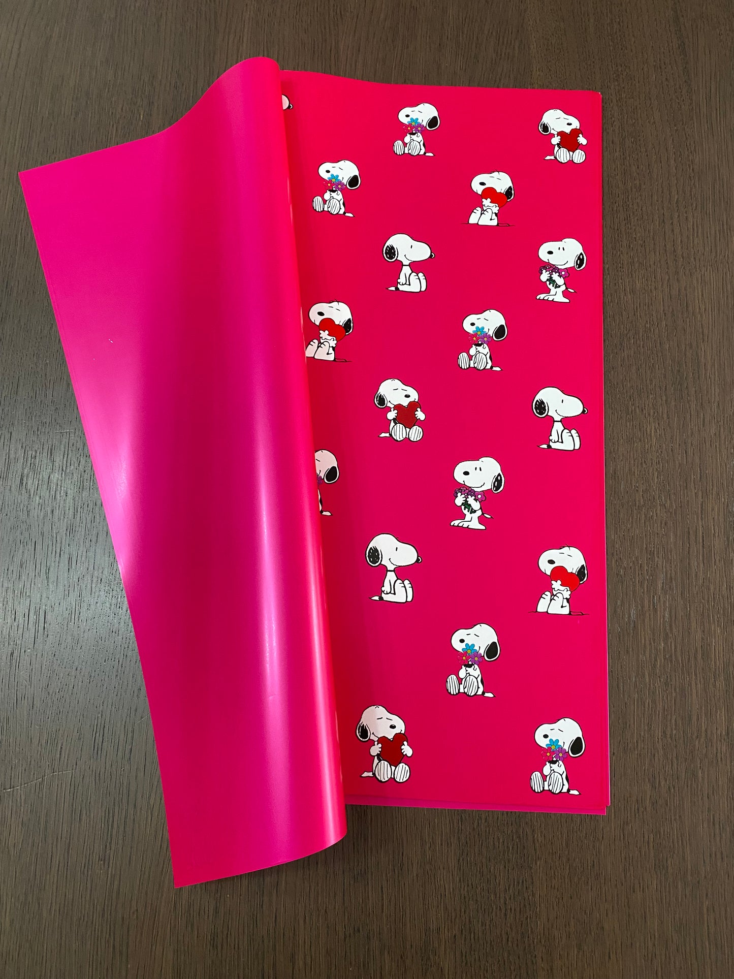 Hot Pink Doggie Printed  Wrapping Paper