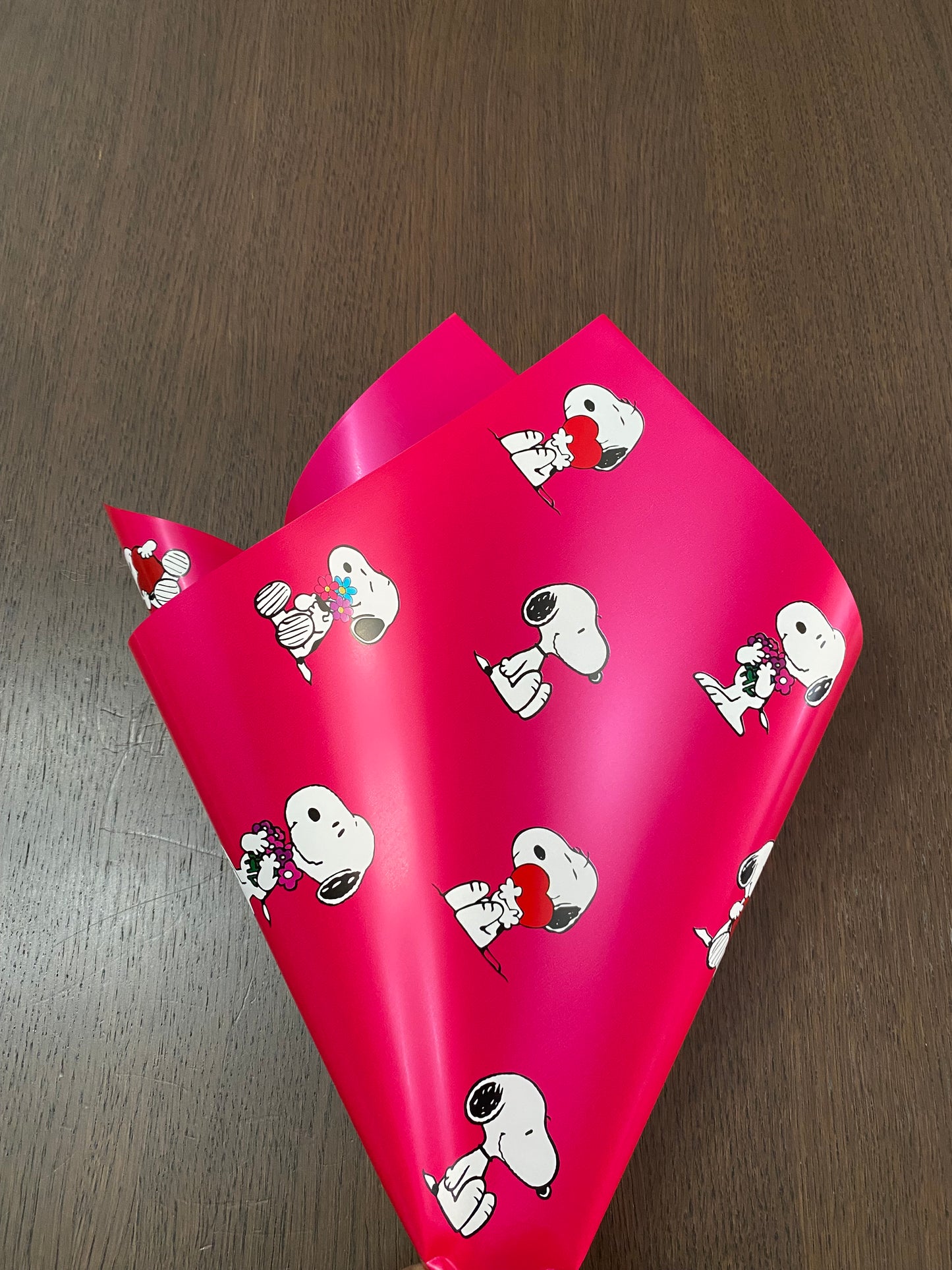 Hot Pink Doggie Printed  Wrapping Paper