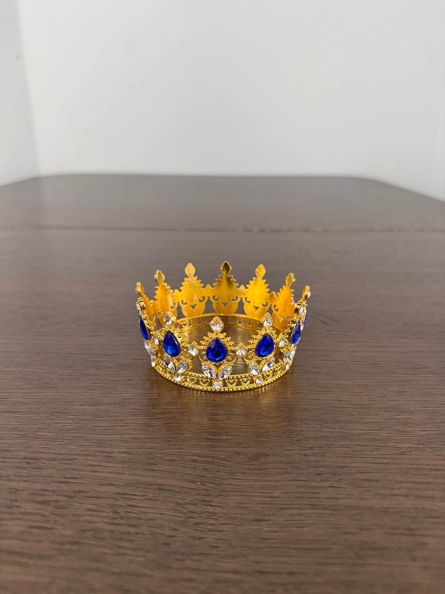 Blue/Gold Crystal Crown