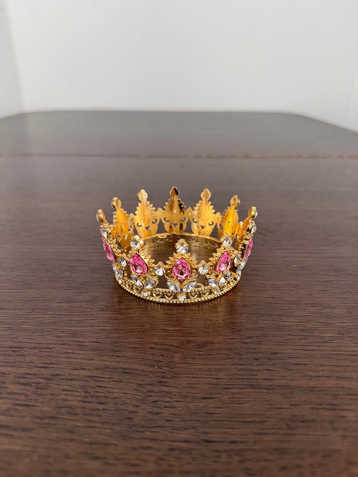 Pink/Gold Crystal Crown