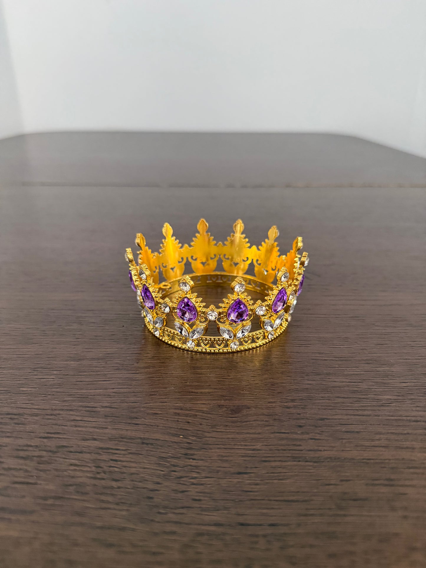 Purple/Gold Crystal Crown