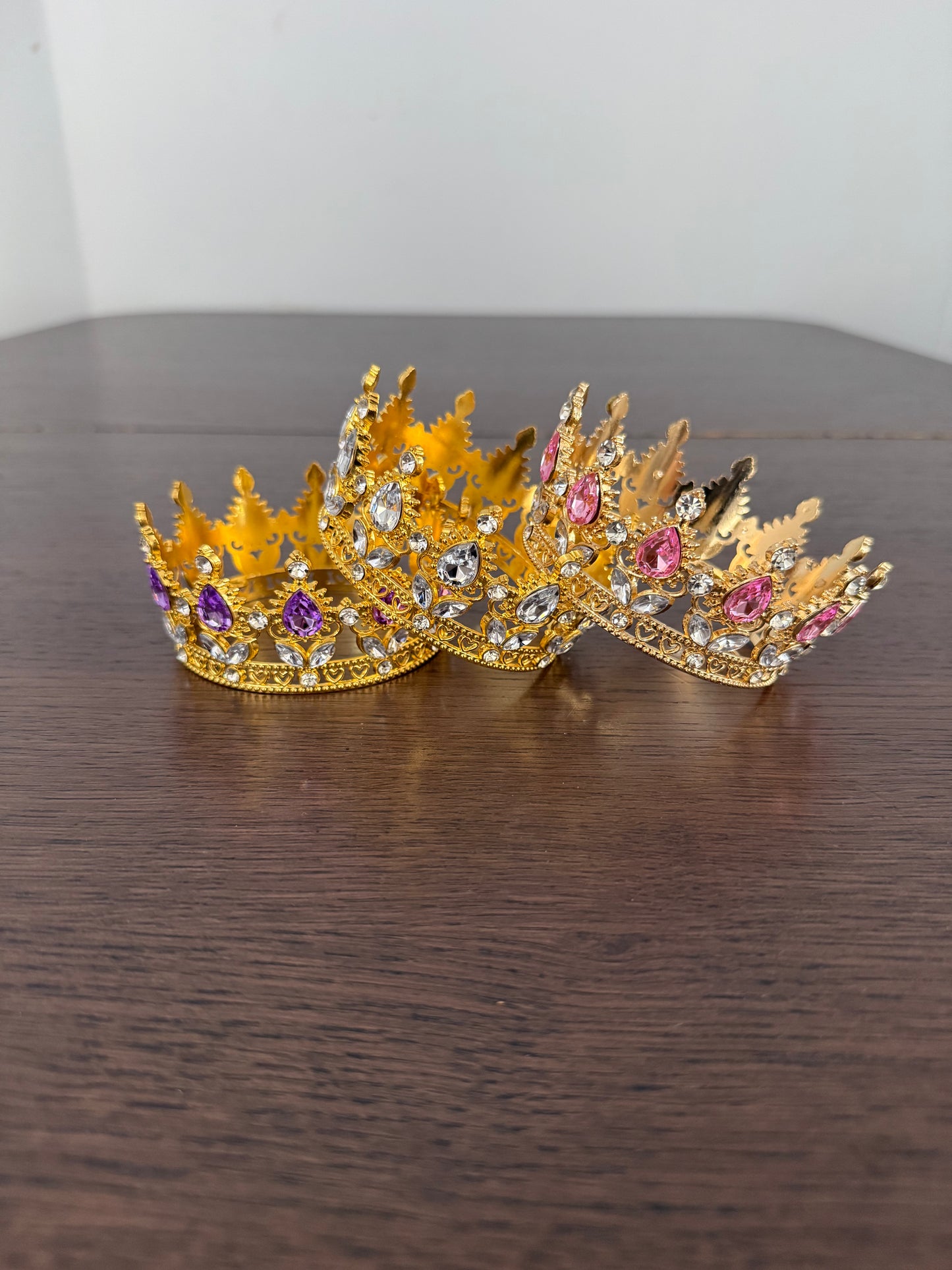 Pink/Gold Crystal Crown