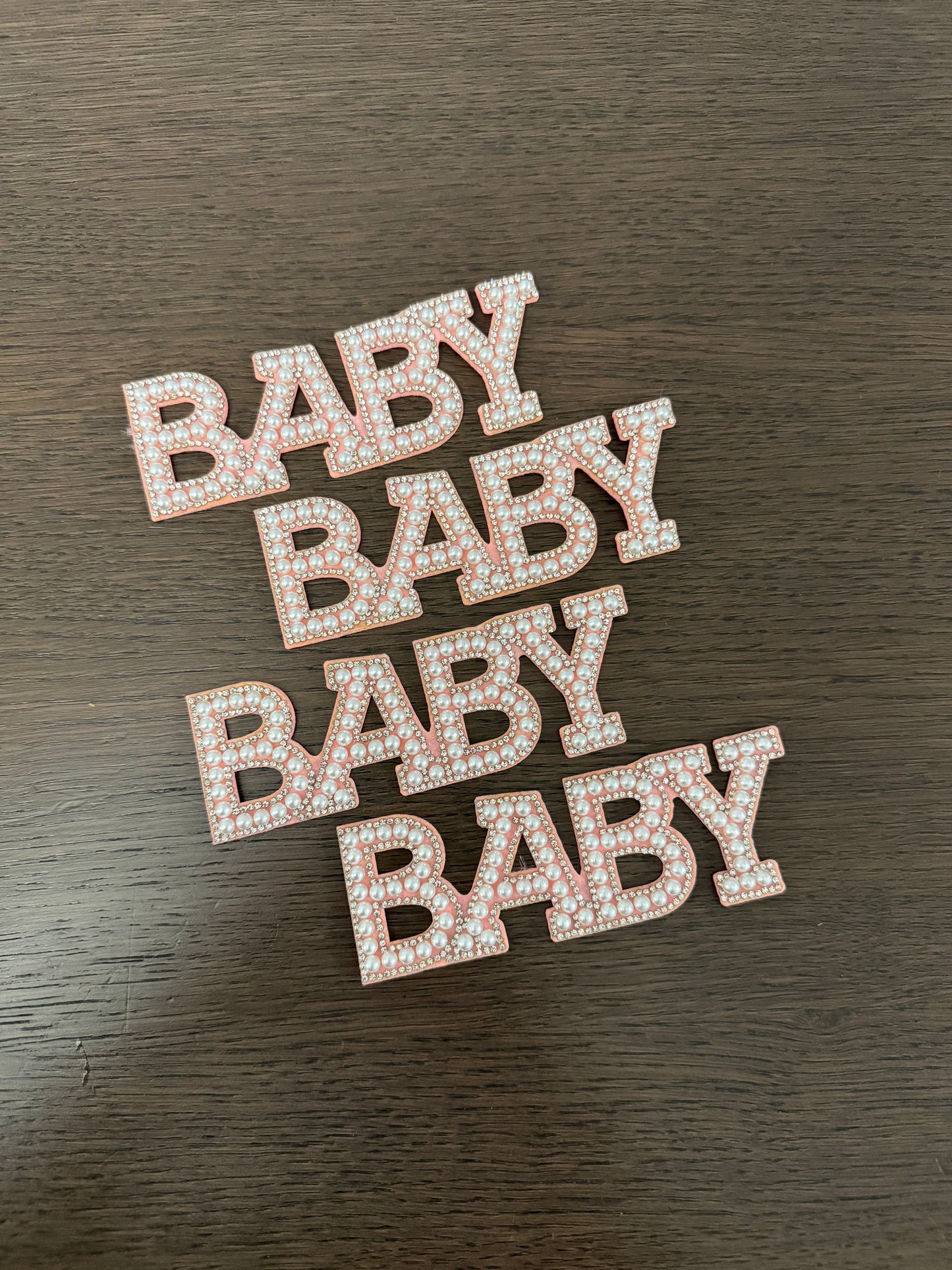 4pack Pink -BABY- Decoration