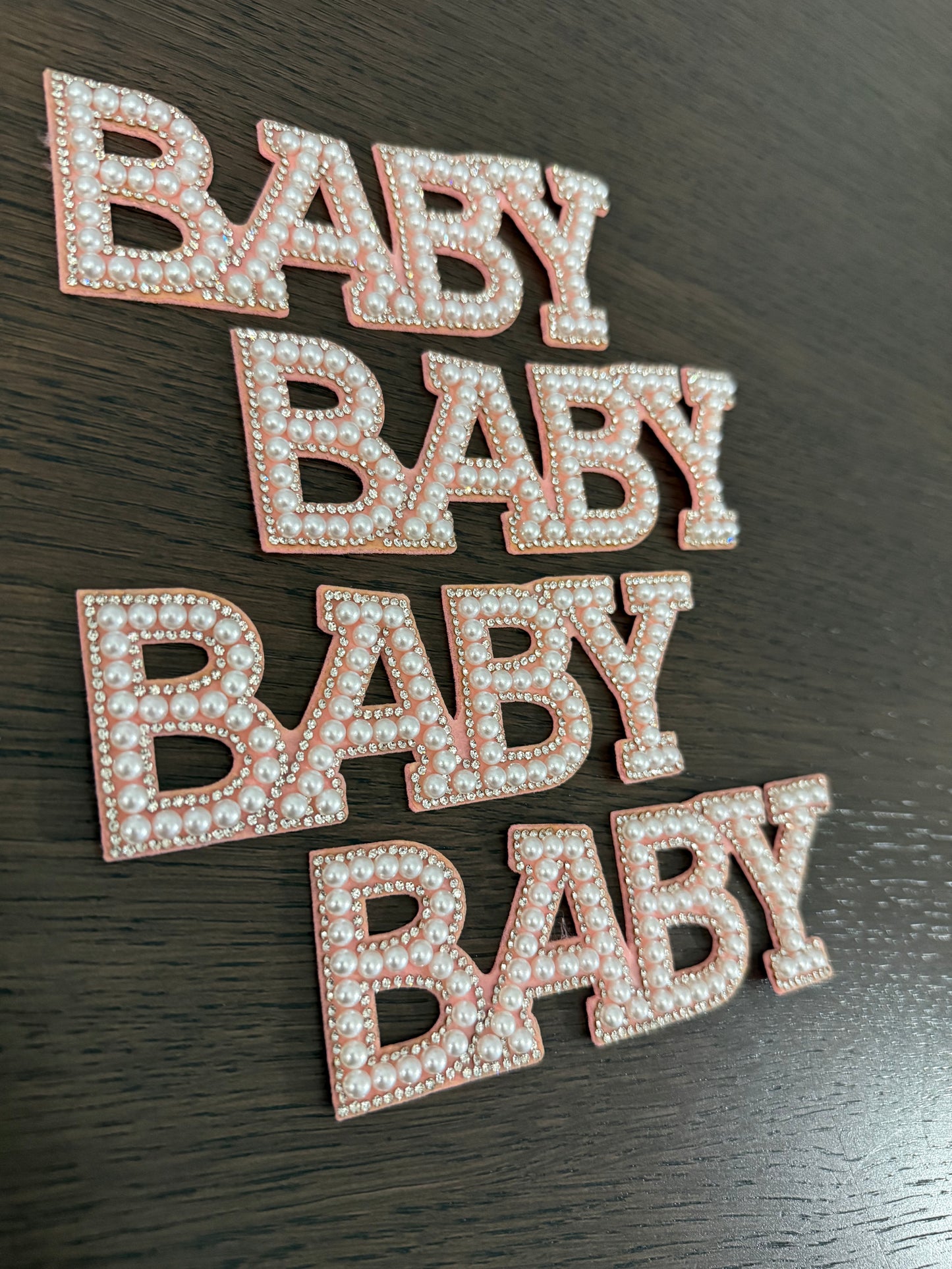4pack Pink -BABY- Decoration