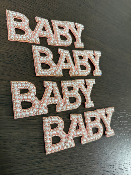 4pack Pink -BABY- Decoration