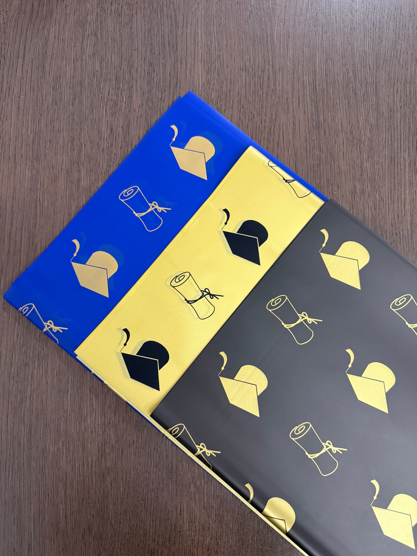 P.HSZ-BYJ Blue Graduation wrapping paper