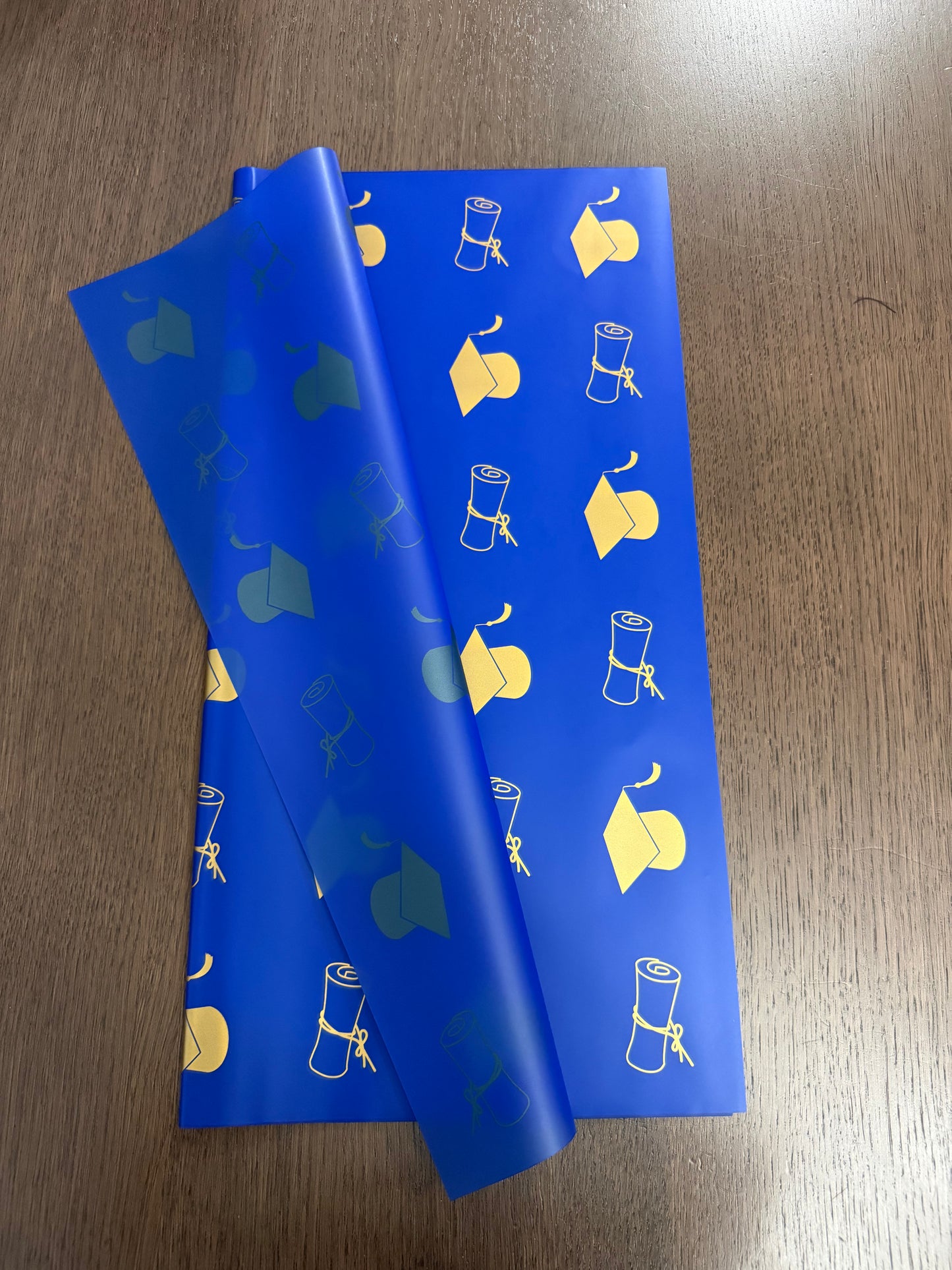 P.HSZ-BYJ Blue Graduation wrapping paper