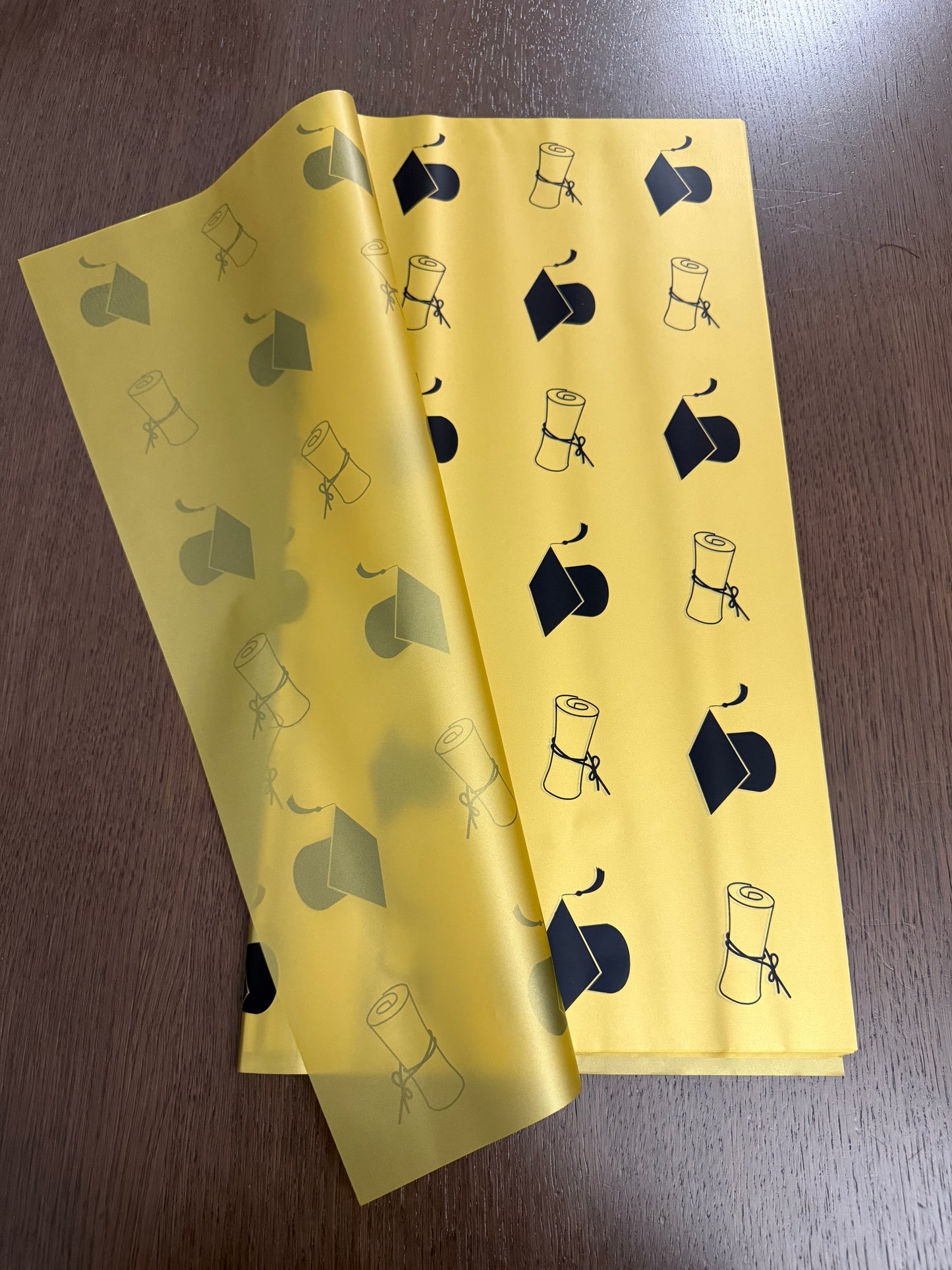 P.HSZ-BYJ Gold Graduation wrapping paper