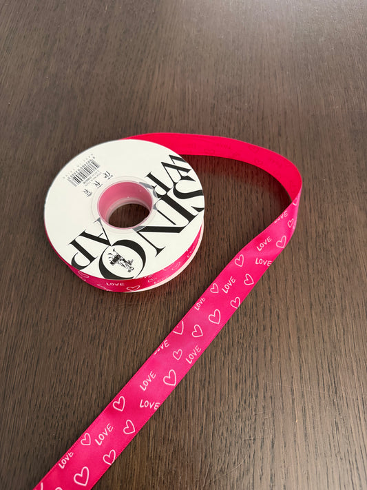 R.LOVE 33yd Fuchsia -LOVE- Ribbon