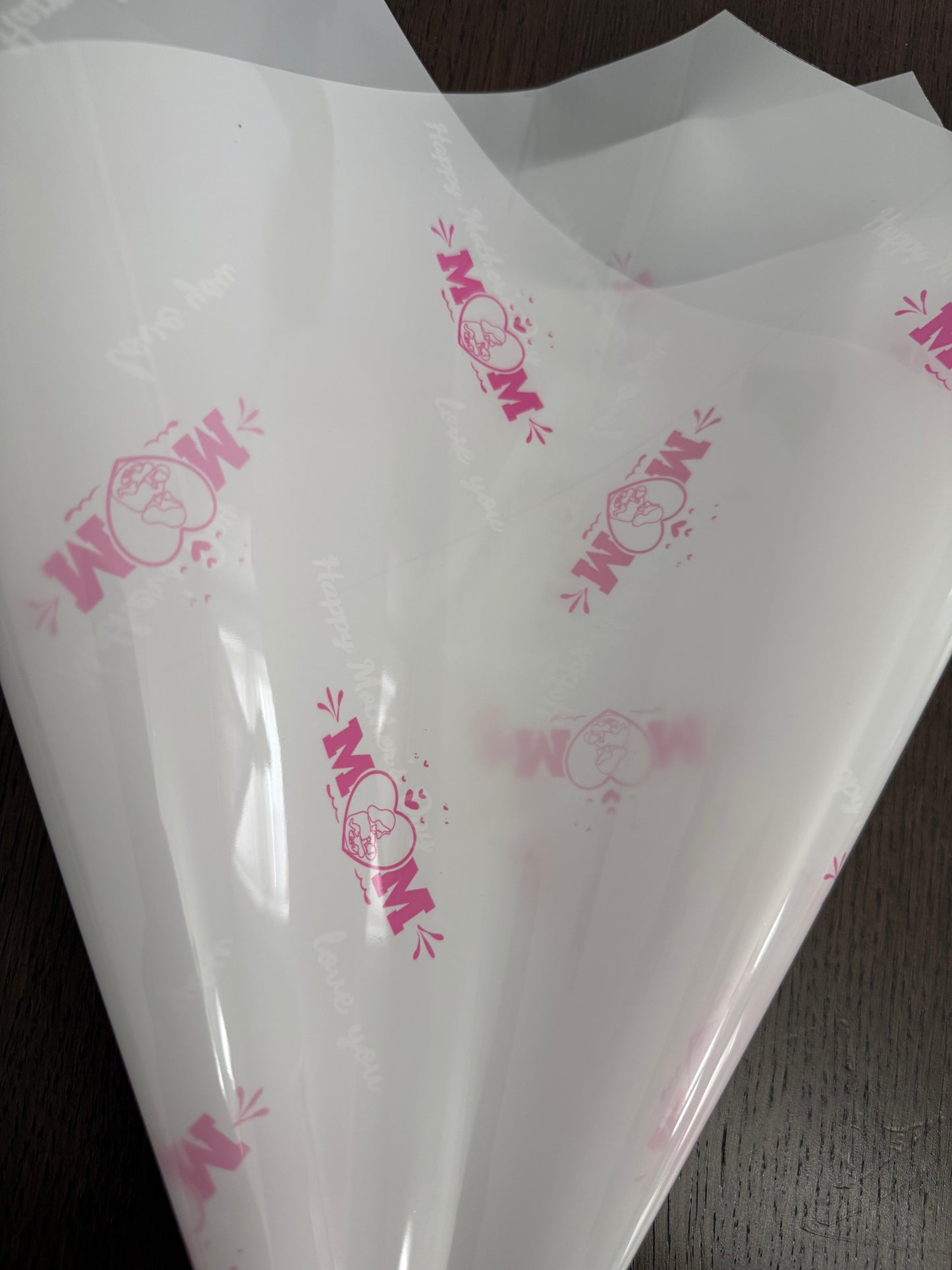 P.MQJKL White -MOM- Semitransparent Wrapping Paper