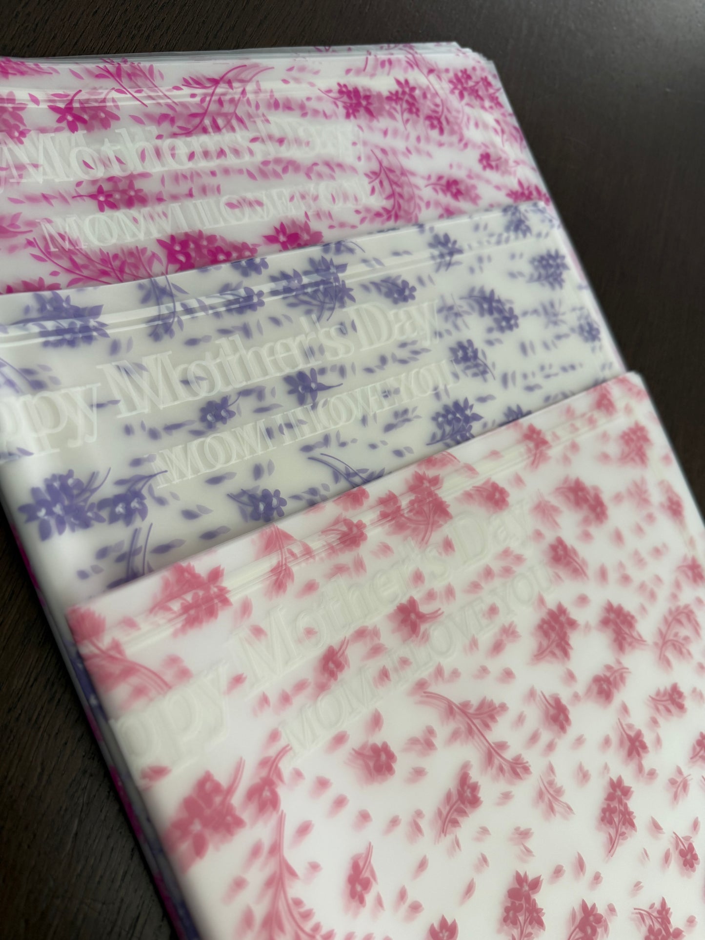 P.WM-033 Fuchsia "Happy Mother's Day" Wrapping Paper