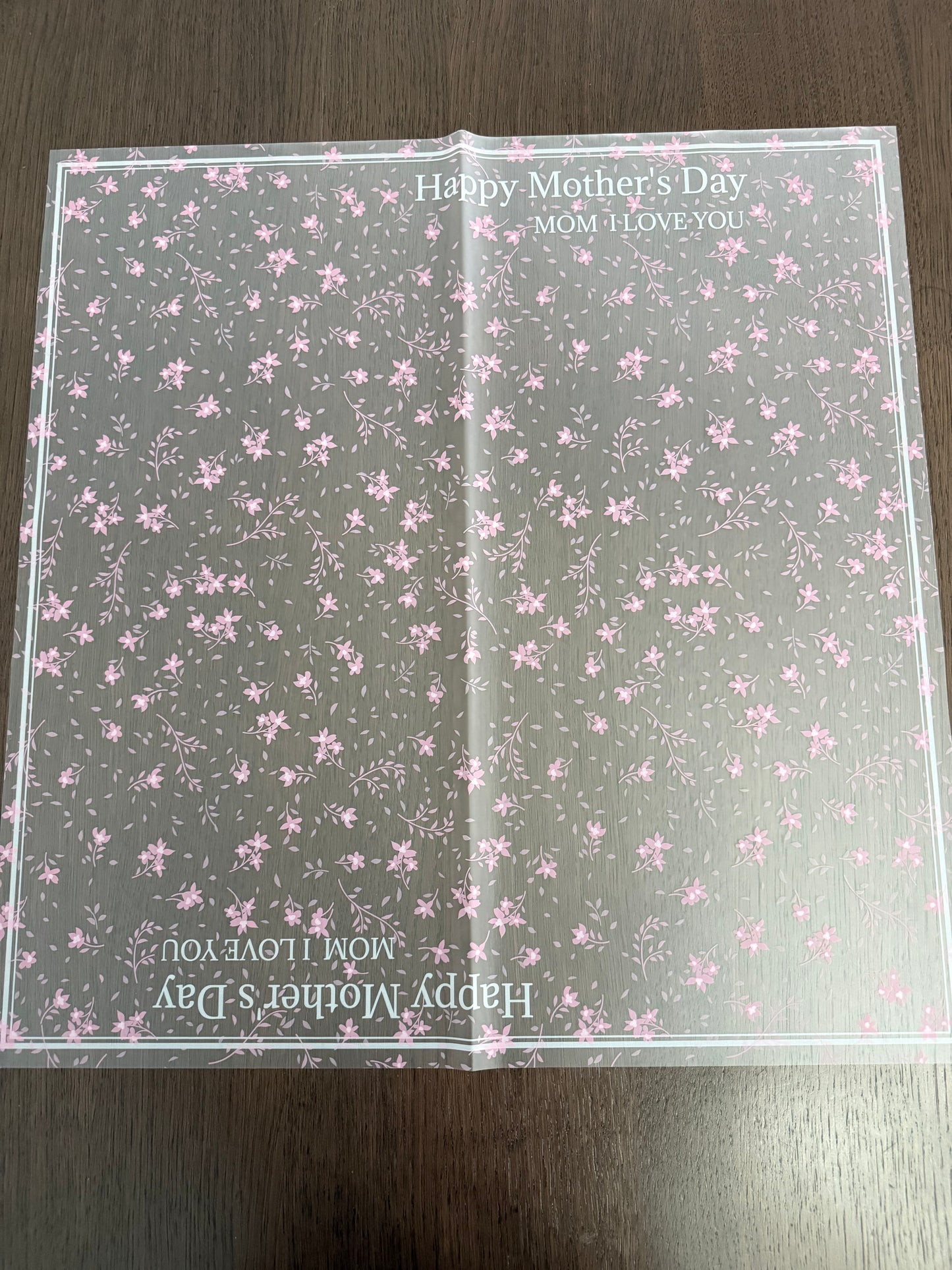 P.WM-033 Lilac "Happy Mother's Day" Wrapping Paper