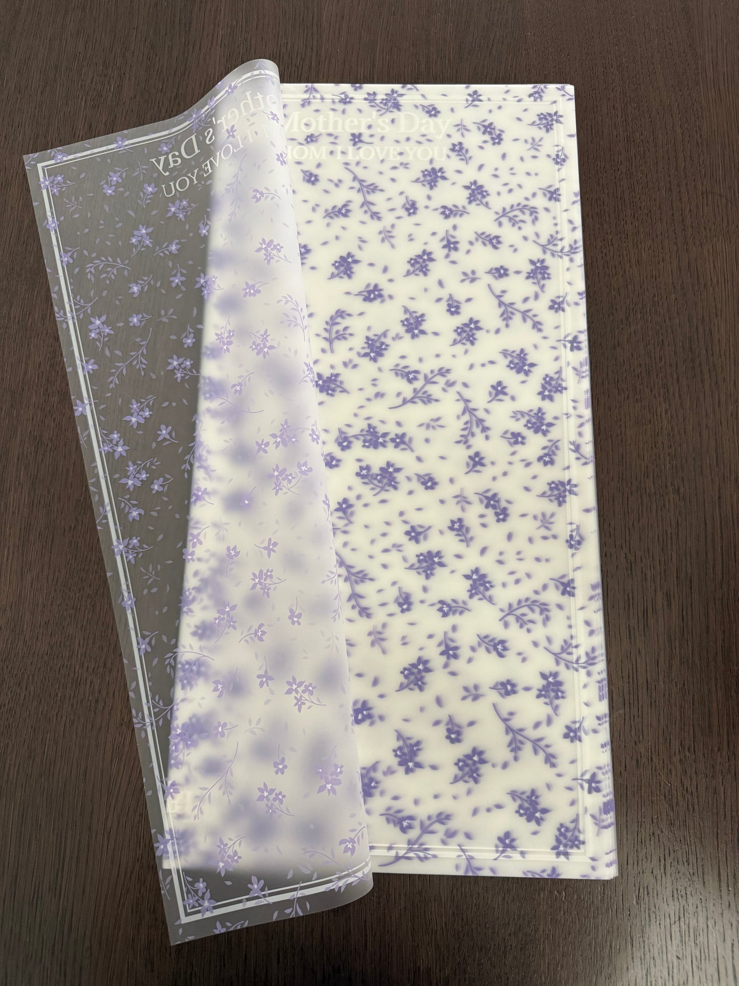 P.WM-033 Lilac "Happy Mother's Day" Wrapping Paper