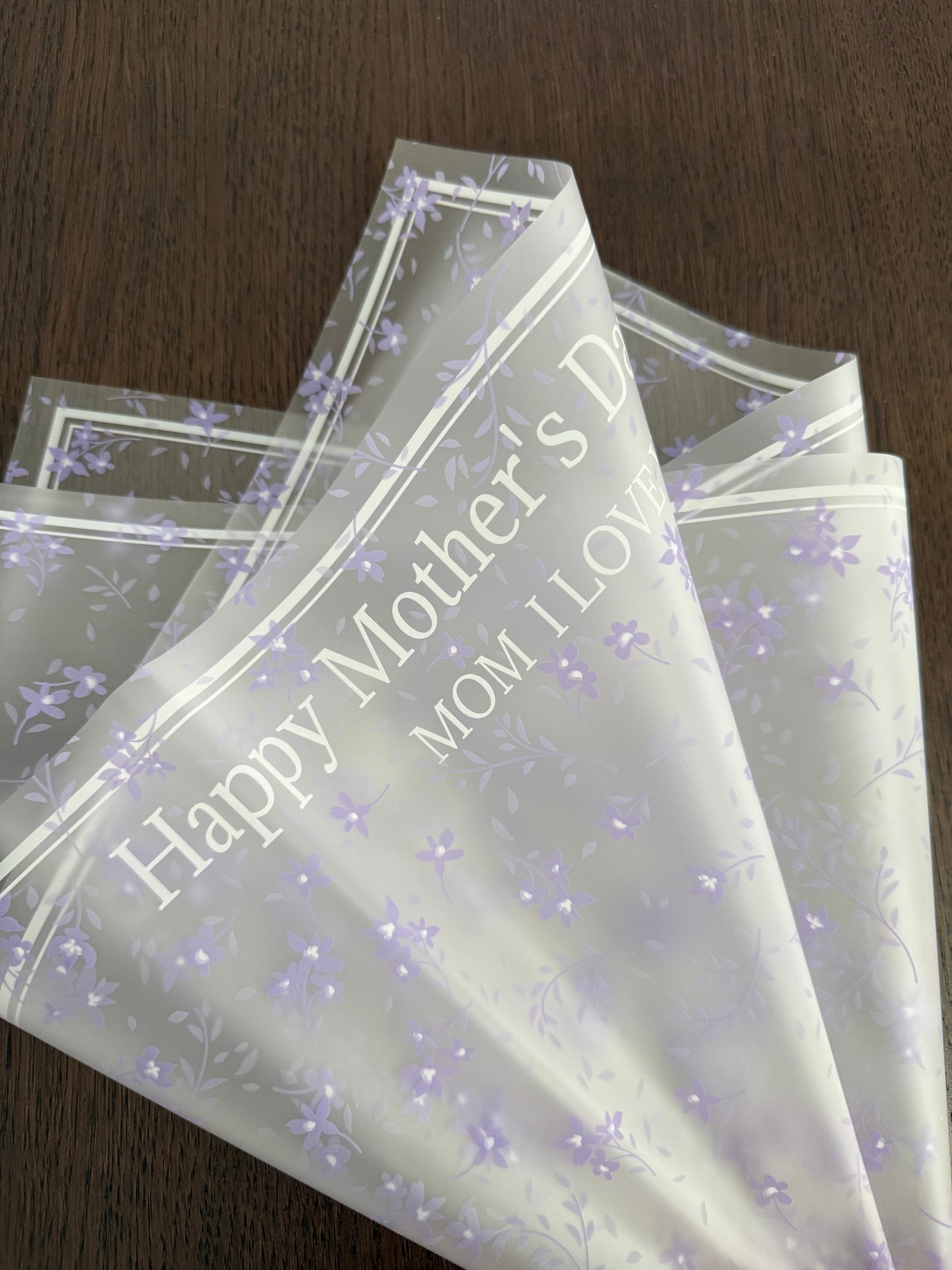 P.WM-033 Lilac "Happy Mother's Day" Wrapping Paper