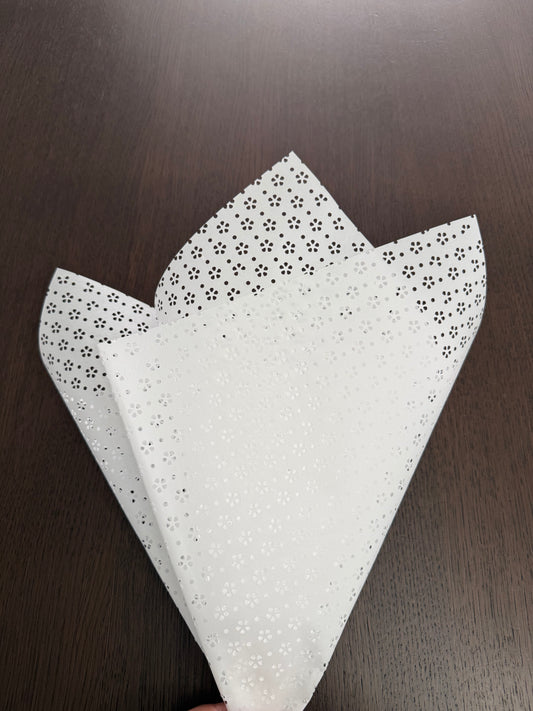 P.YSXL White Picado Wrapping Paper