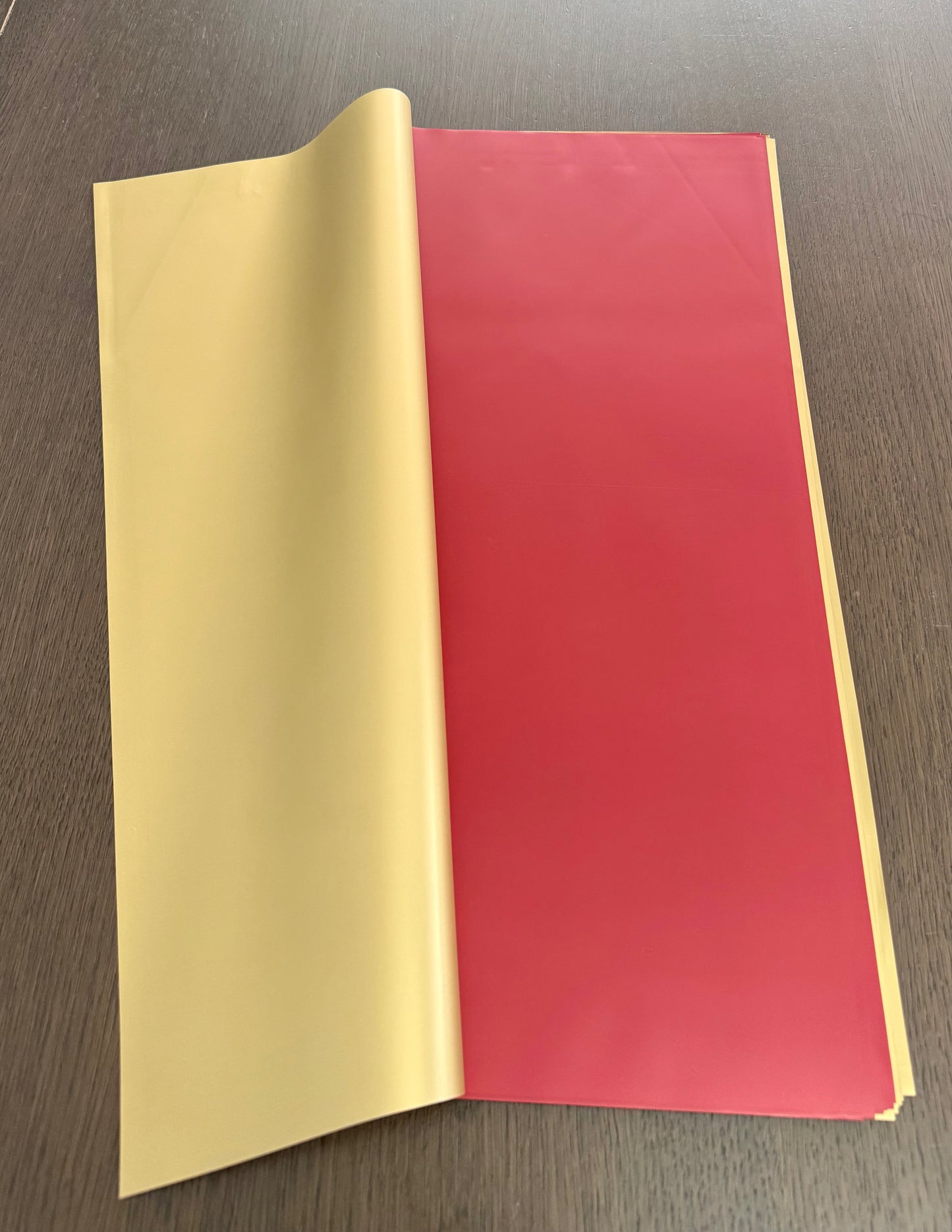 P.GOY Wine/Gold Double Sided Wrapping Paper