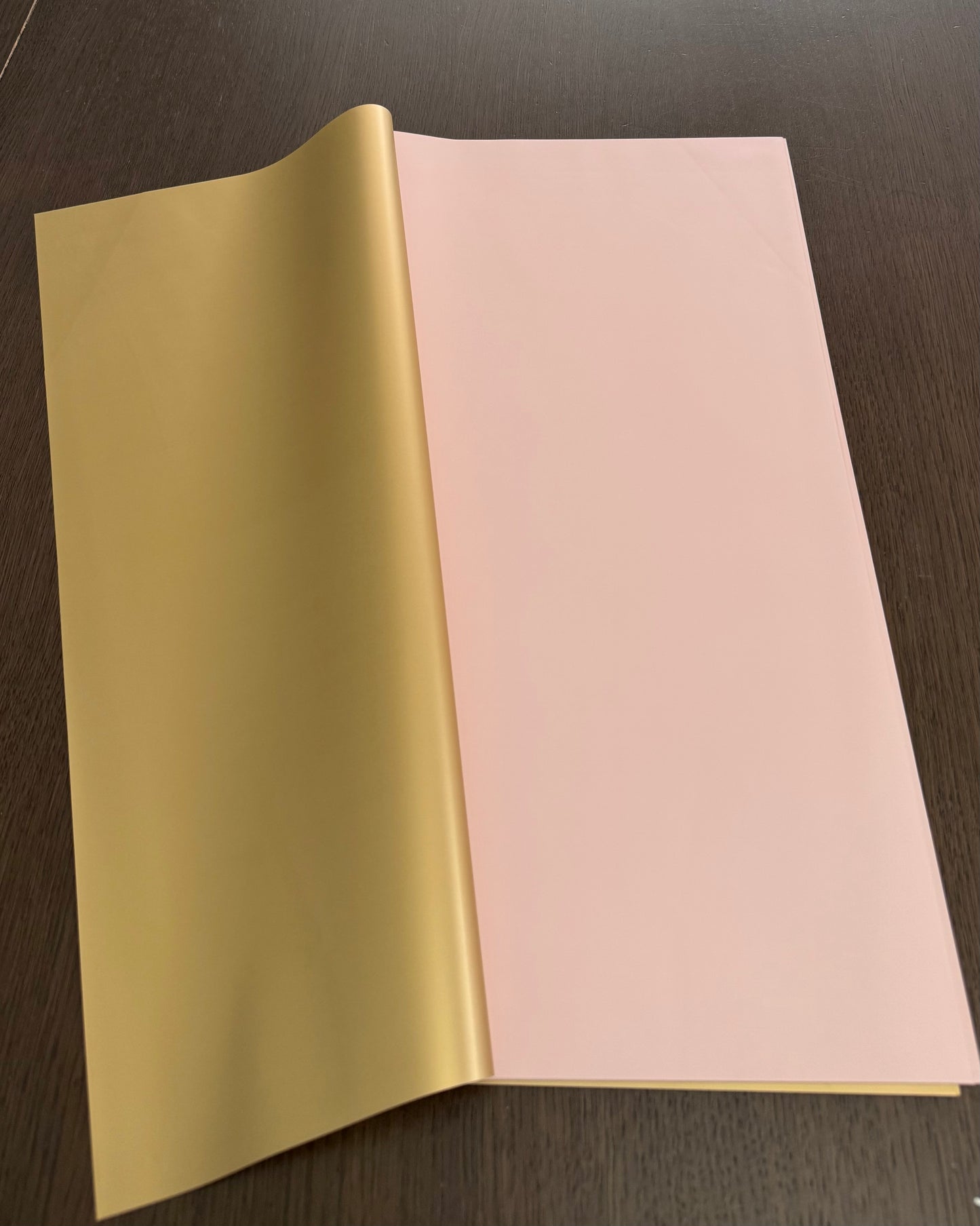 P.GOY Pink/Gold Double Sided Wrapping Paper