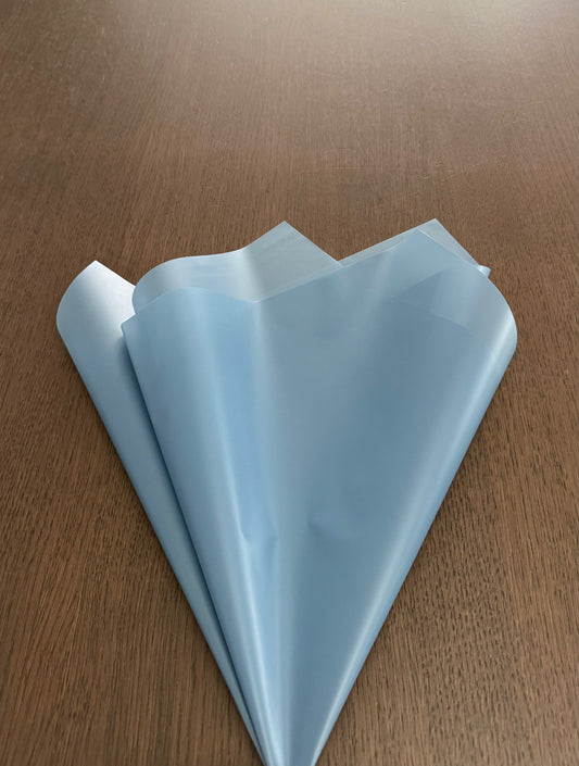 P.HXS Carolina Blue Semitransparent Wrapping Paper