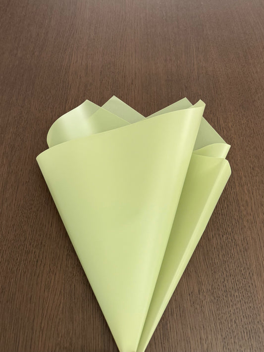P.HXS Sage Green Semitransparent Wrapping Paper