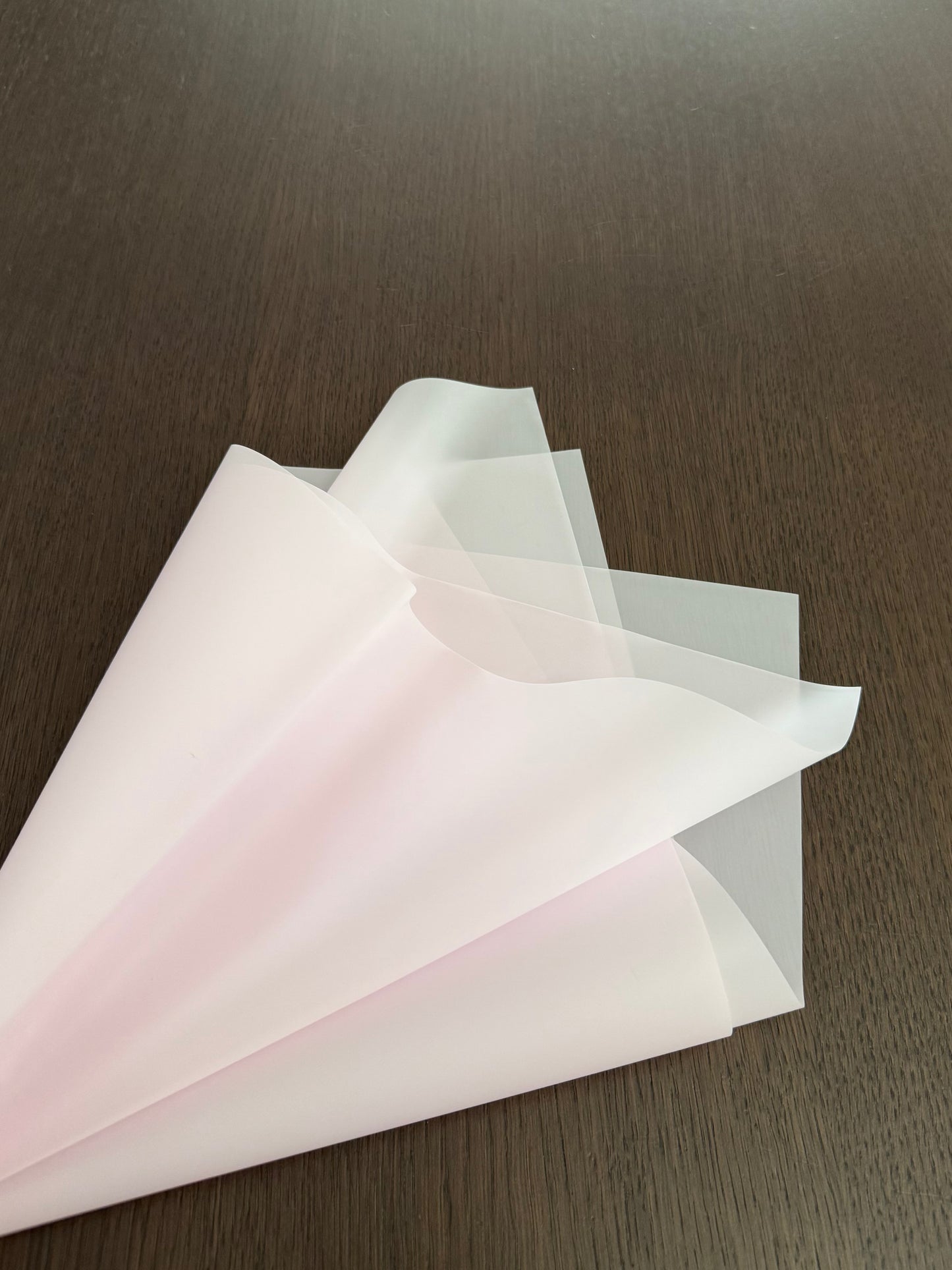 P.HXS Light Pink Semitransparent Wrapping Paper