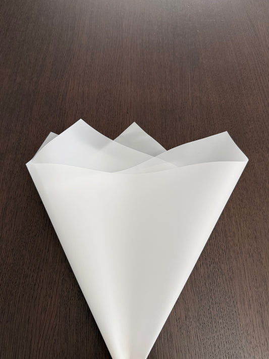 P.HXS White Semitransparent Wrapping Paper