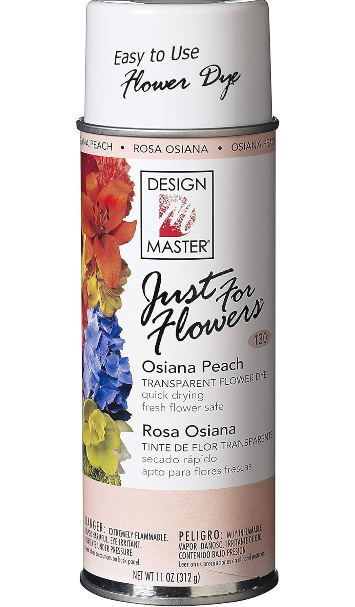 Spray Paint Design Master Just for Flowers Spray Dye,Peach