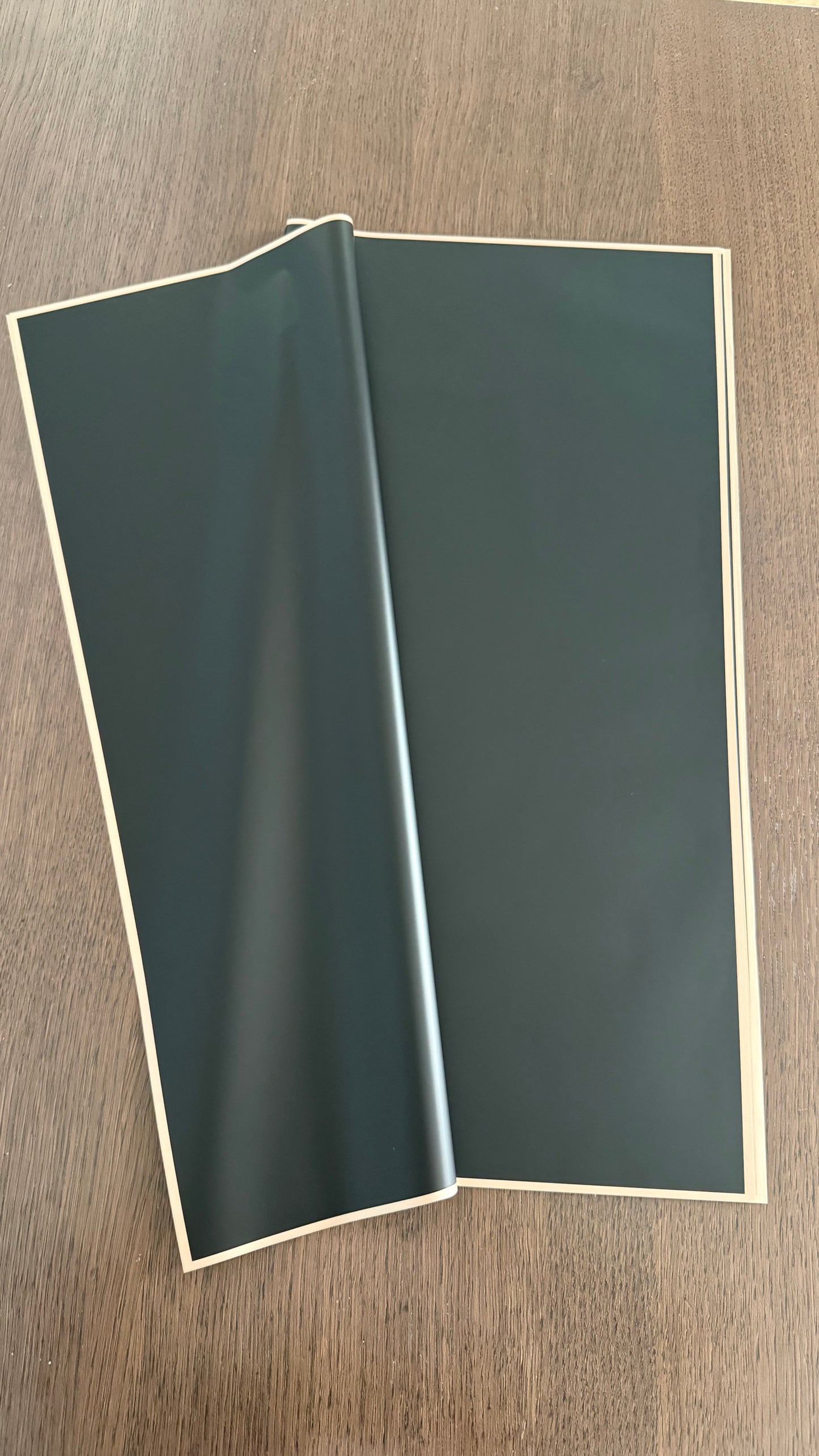 P.GDM Semi Transparent Black/Rose Gold Border Wrapping Paper