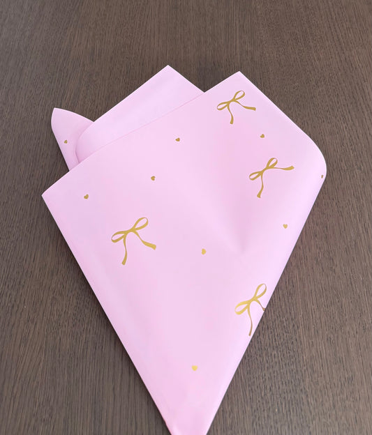 Pink Bow Wrapping Paper