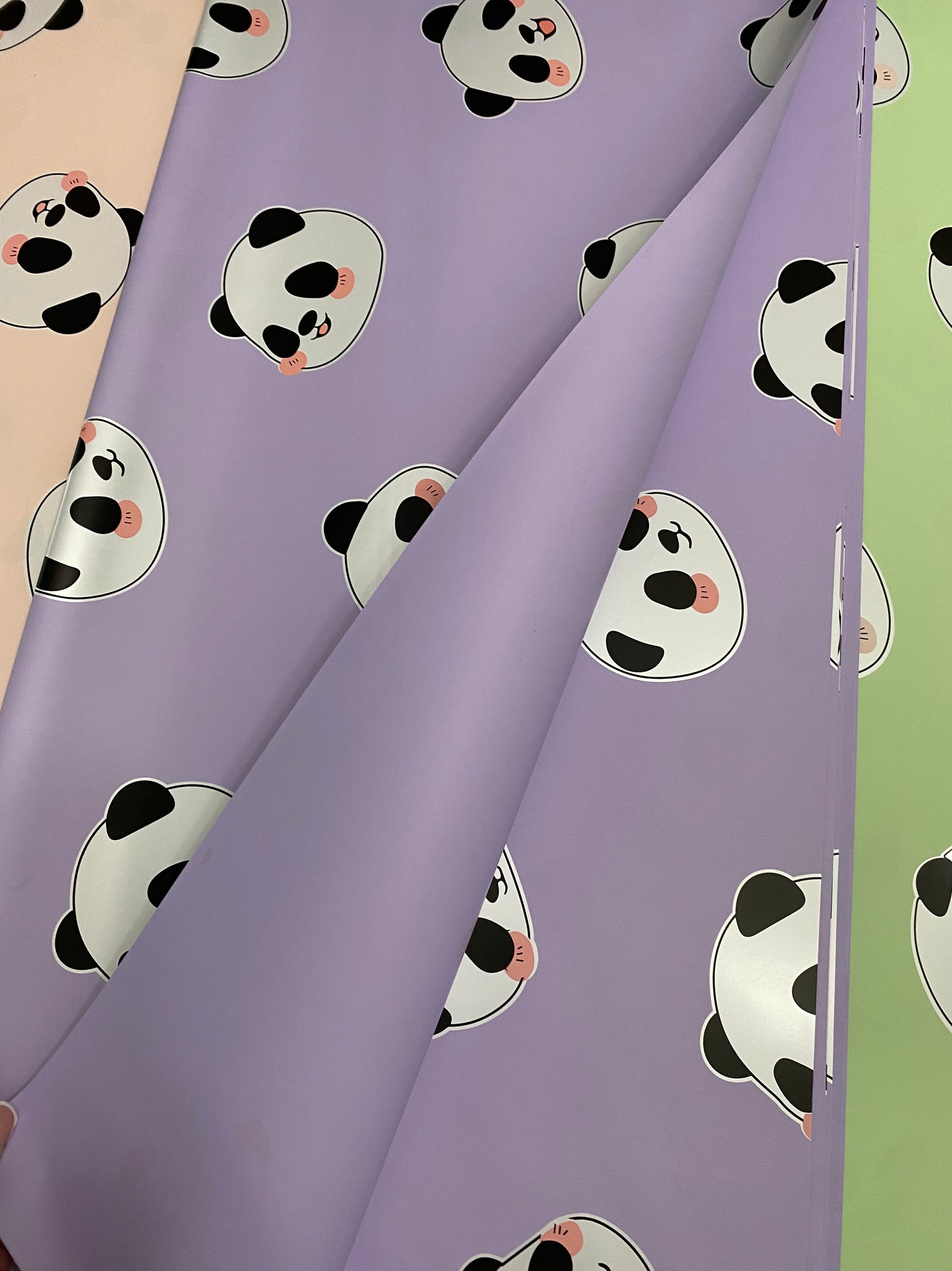 Purple Pandita Wrapping Paper