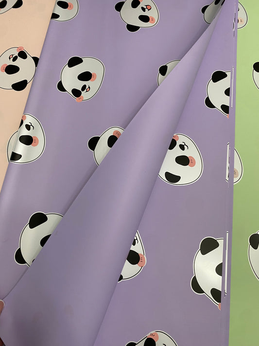 Purple Pandita Wrapping Paper