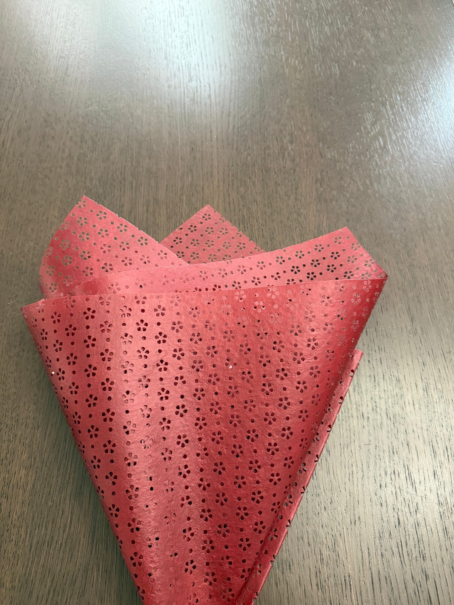 P.YSXL Wine Red  Picado Wrapping Paper