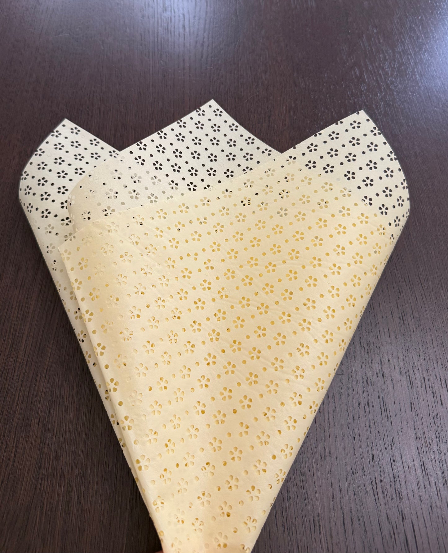 P.YSXL Beige Picado Wrapping Paper