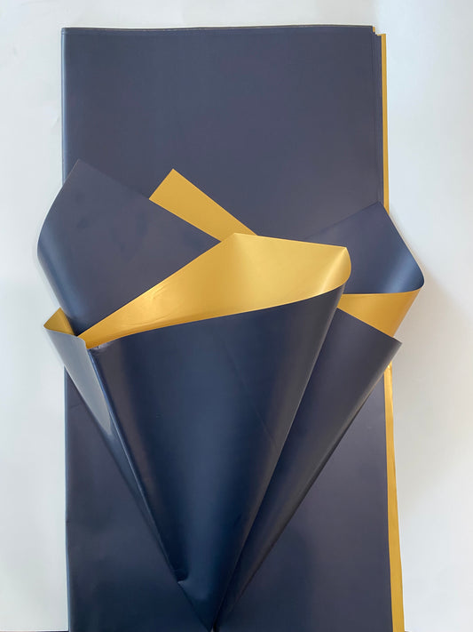 Navy/Gold Korean Wrapping Paper