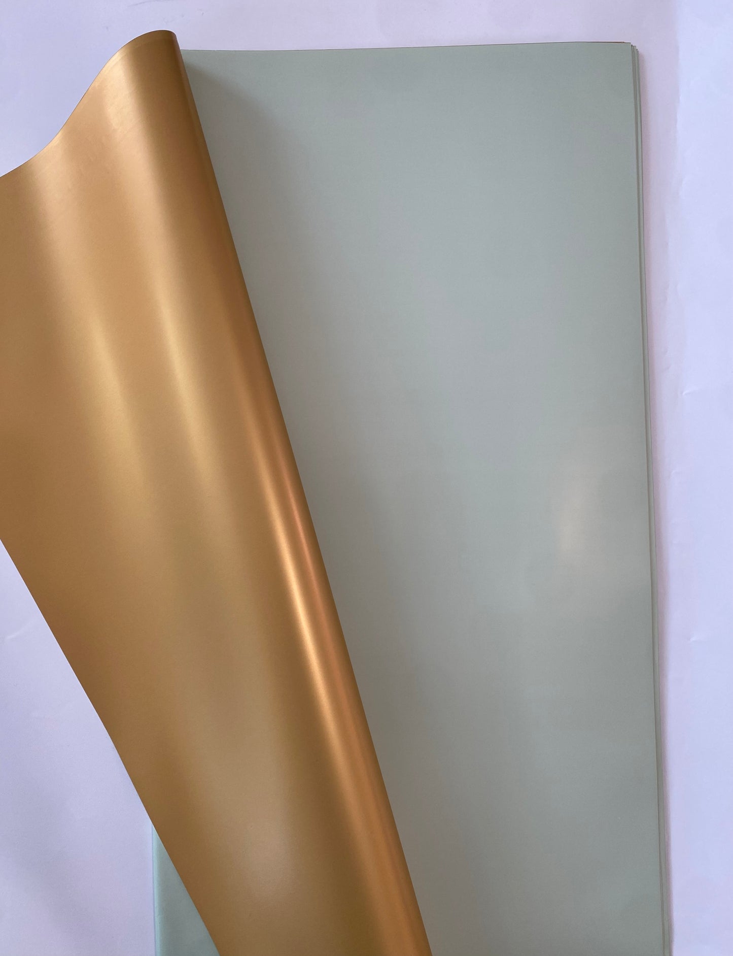 Tea green/Gold Korean Wrapping Paper