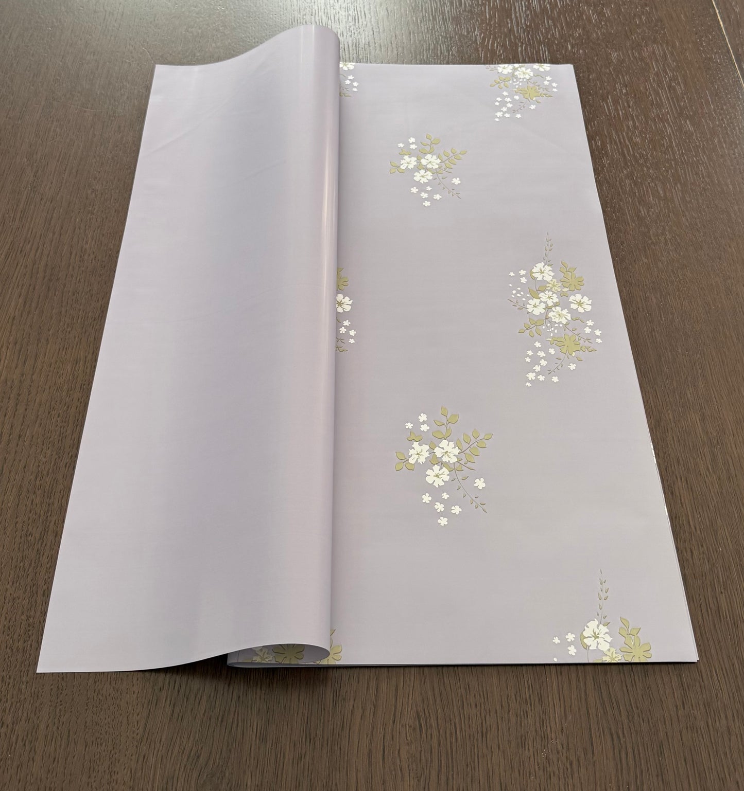 P.SYKH Lilac Floral Print Wrapping Paper