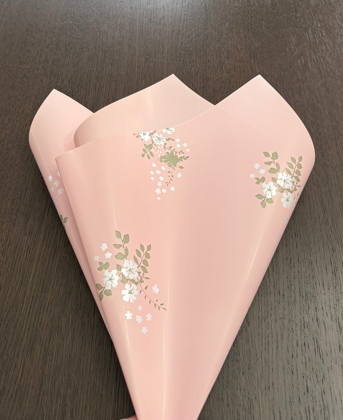 P.SYKH Pink Floral Print Wrapping Paper