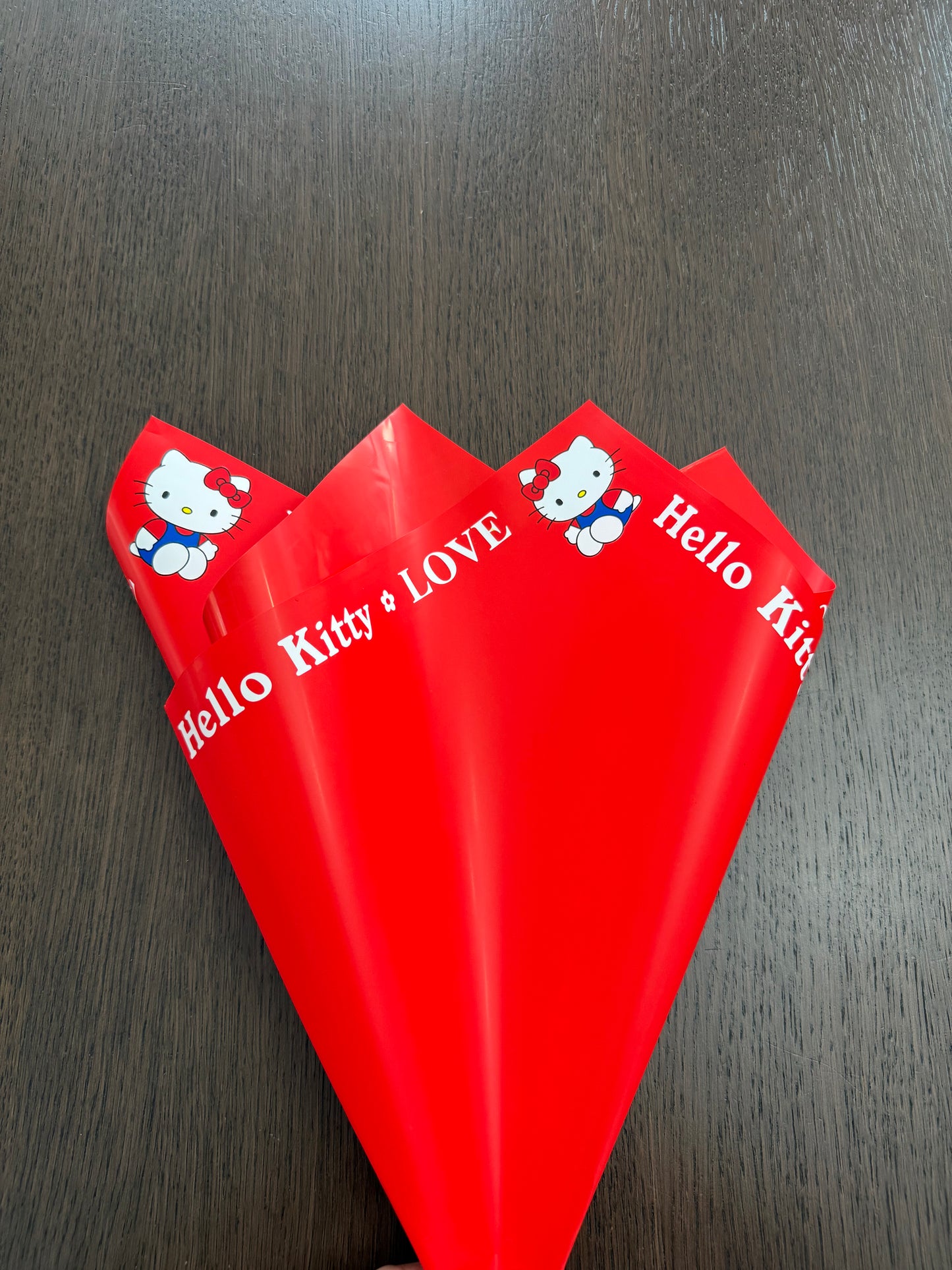 Red-LOVE- Cute Cat Wrapping Paper