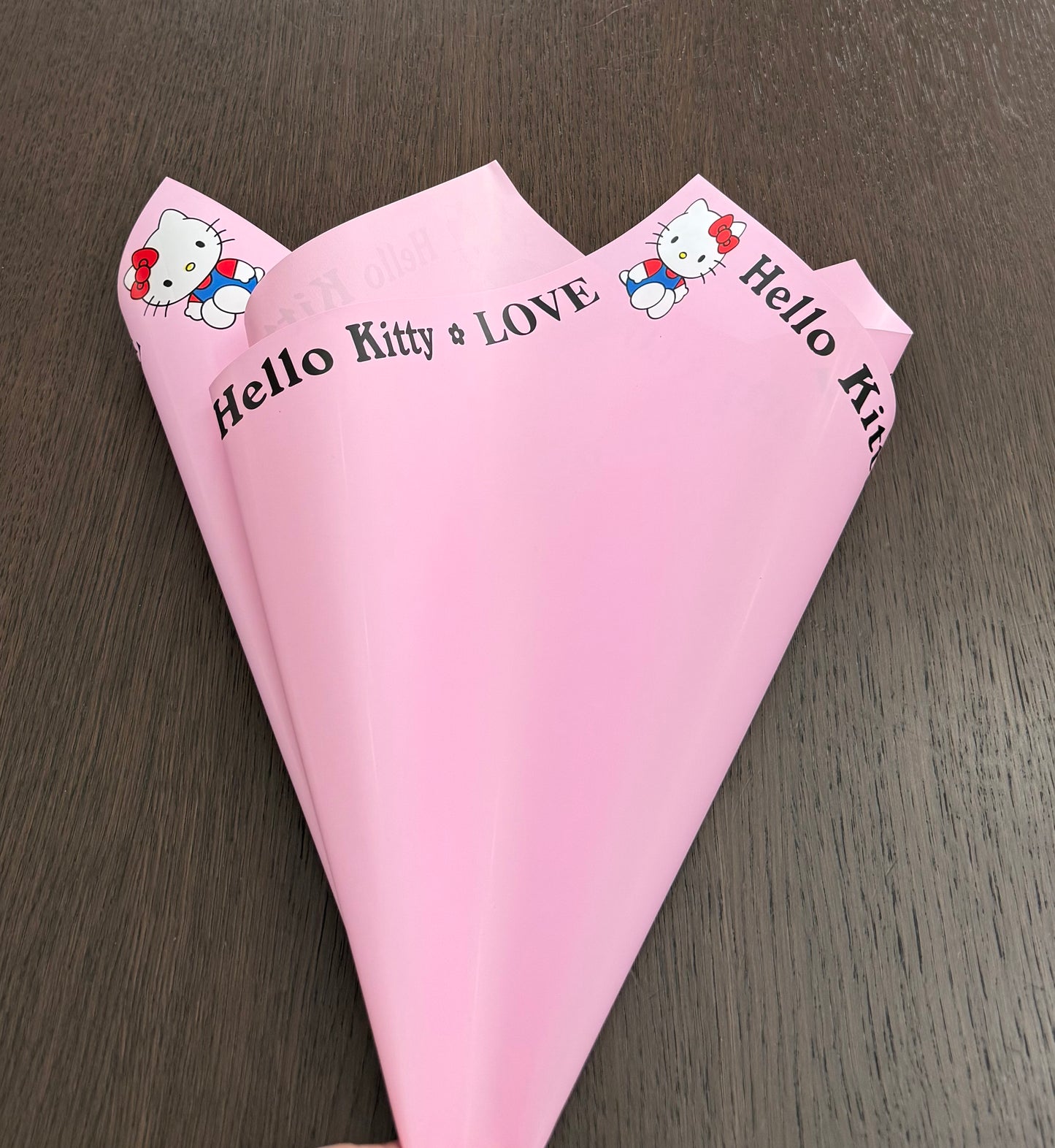 Pink -LOVE- Cute Cat Wrapping Paper