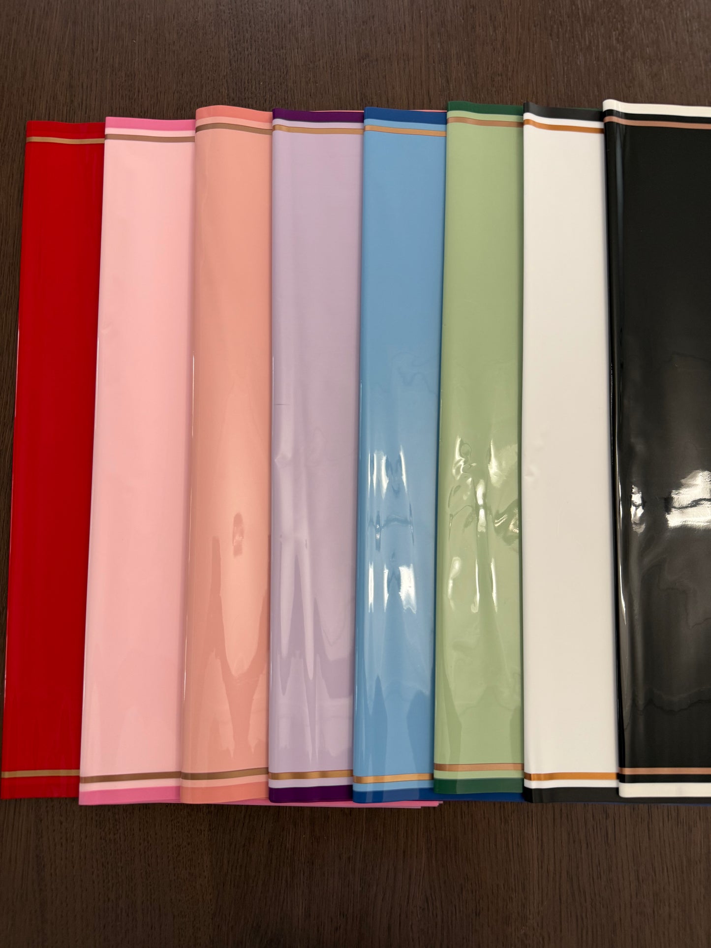 P.SJZCMGJ- Black /Rose Gold Border Wrapping Paper-