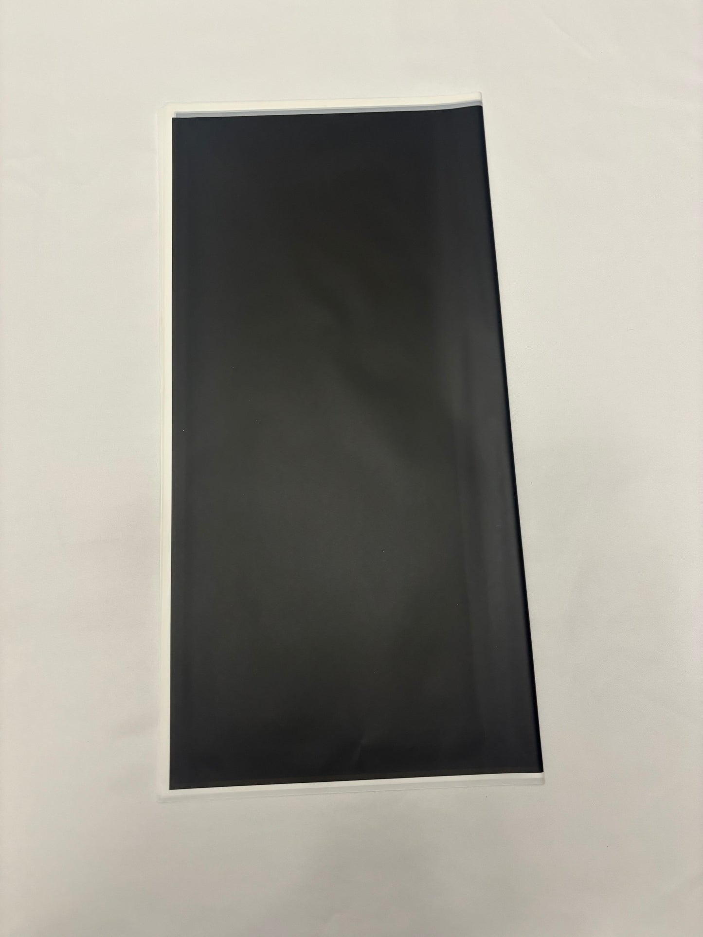 Semi Transparent Black with White Border Wrapping