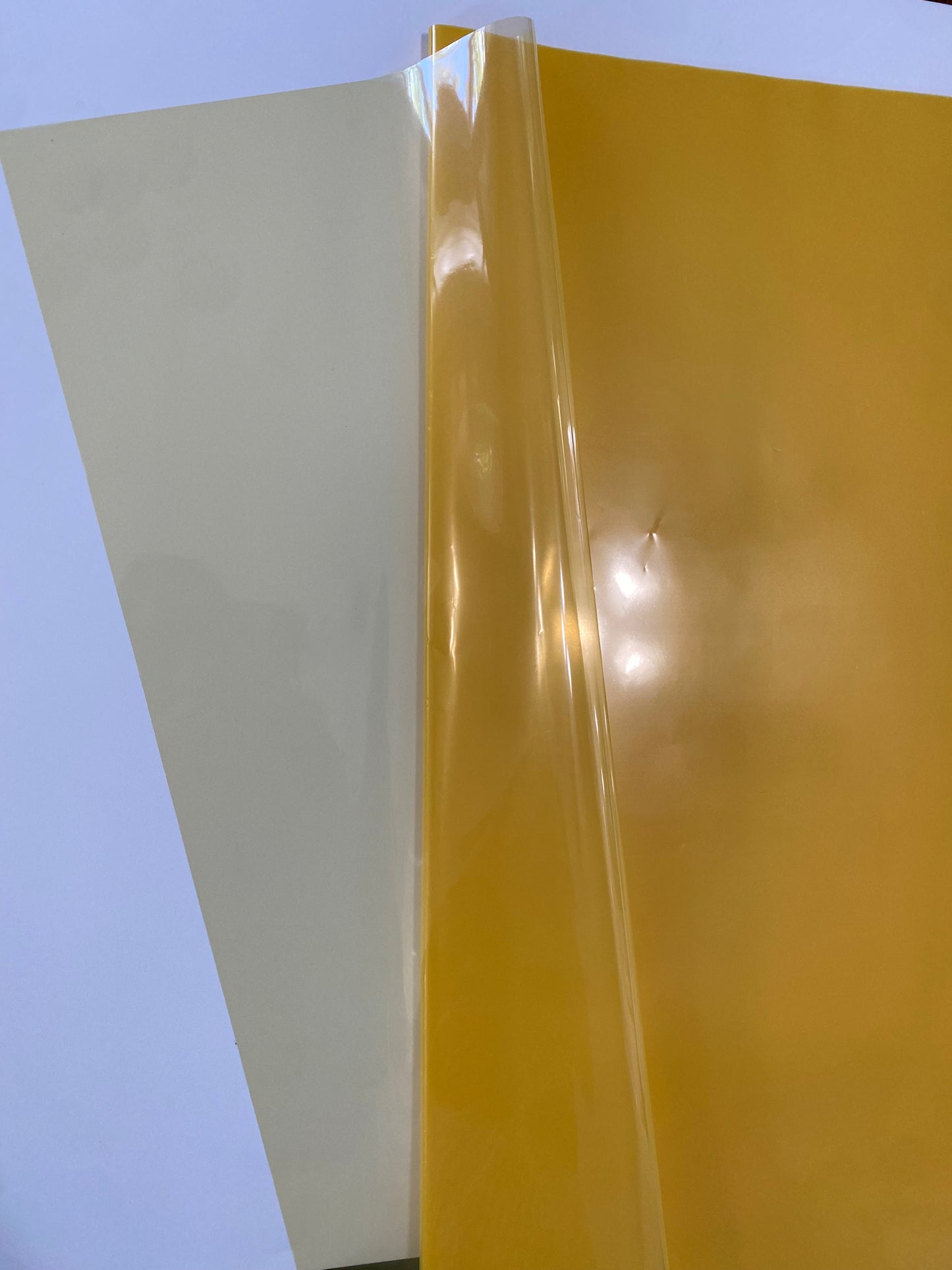 Yellow Cellophane Wrapping Paper #052
