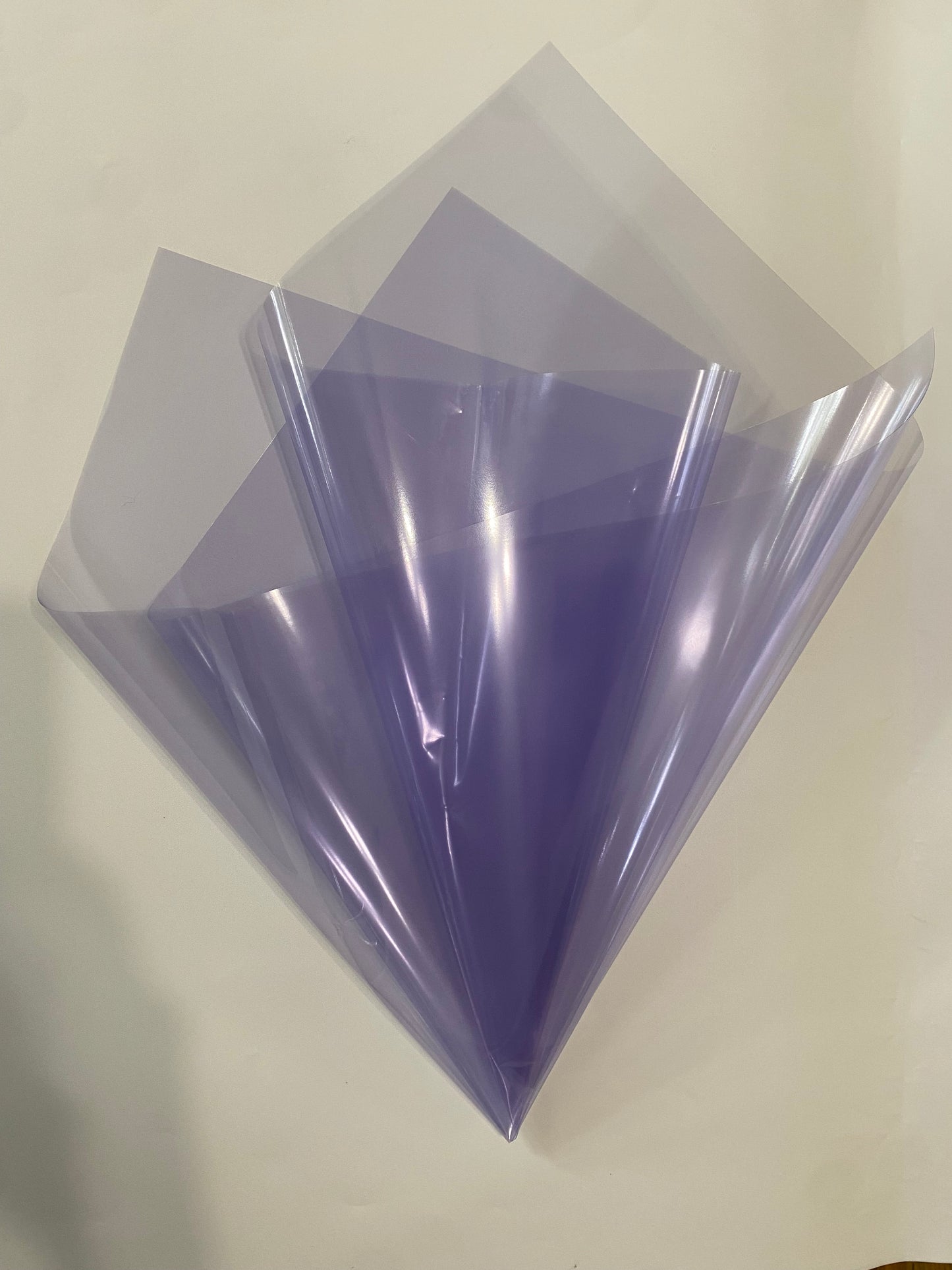 Lavender Cellophane Wrapping