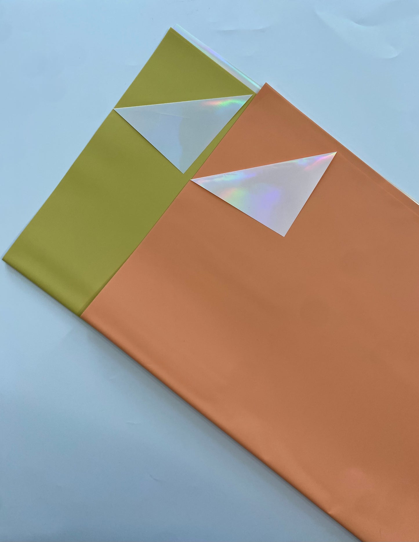 Sorbet Orange Holographic Wrapping Paper #05