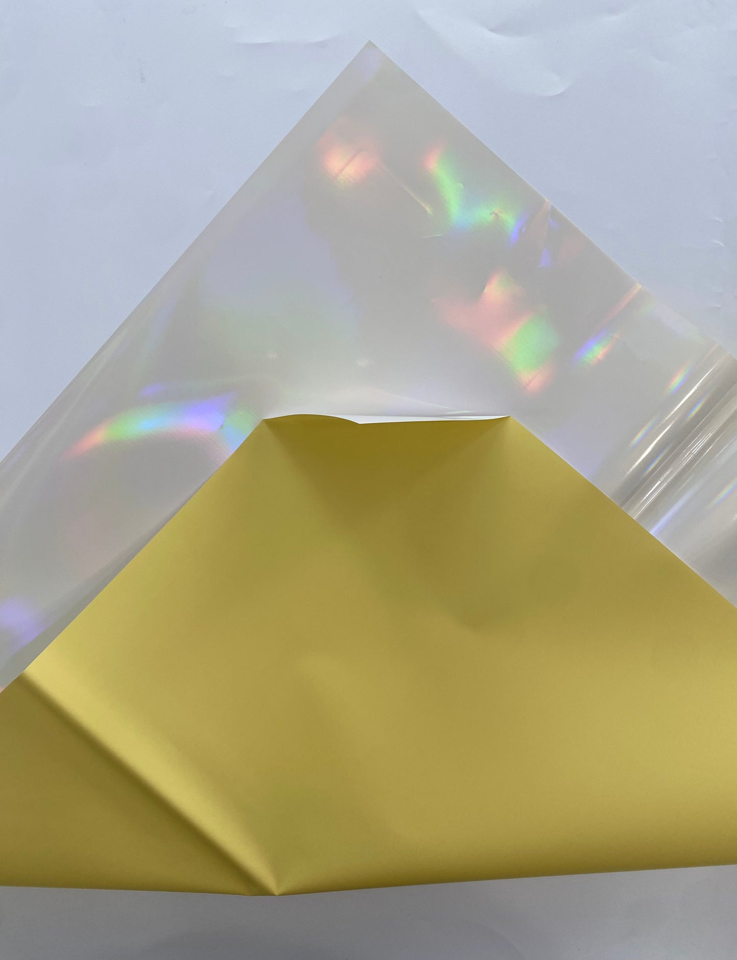 Mustard Yellow Holographic Wrapping Paper #06