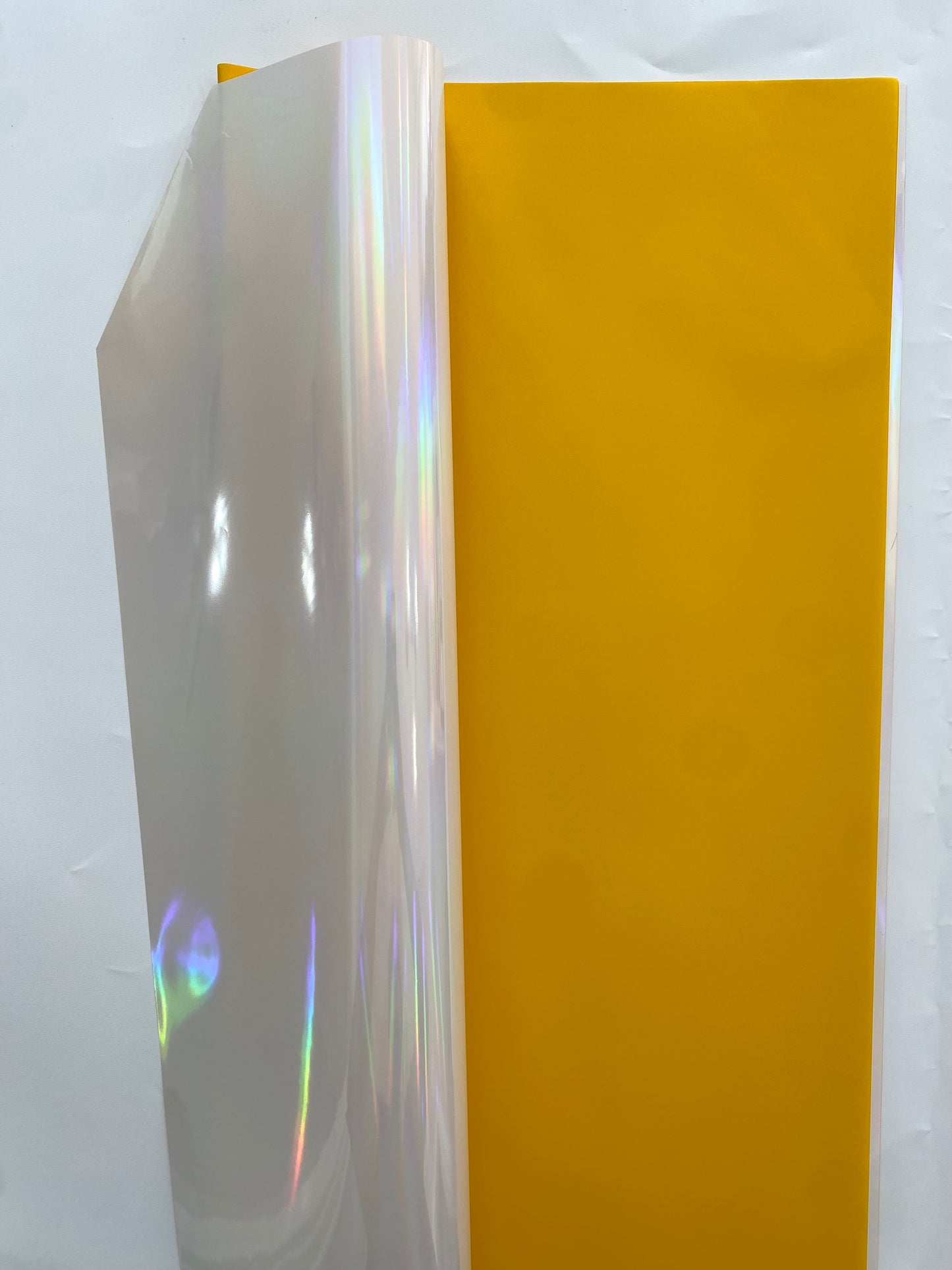 Yellow Holographic Wrapping Paper #02