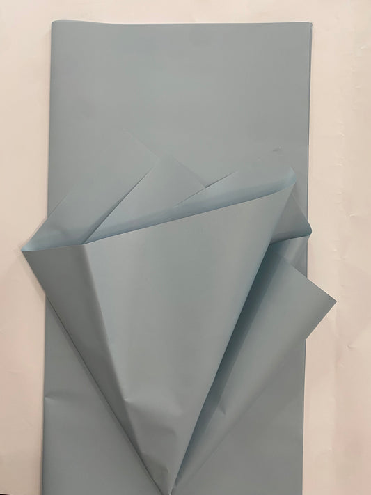 Solid L Blue Korean Wrapping Paper