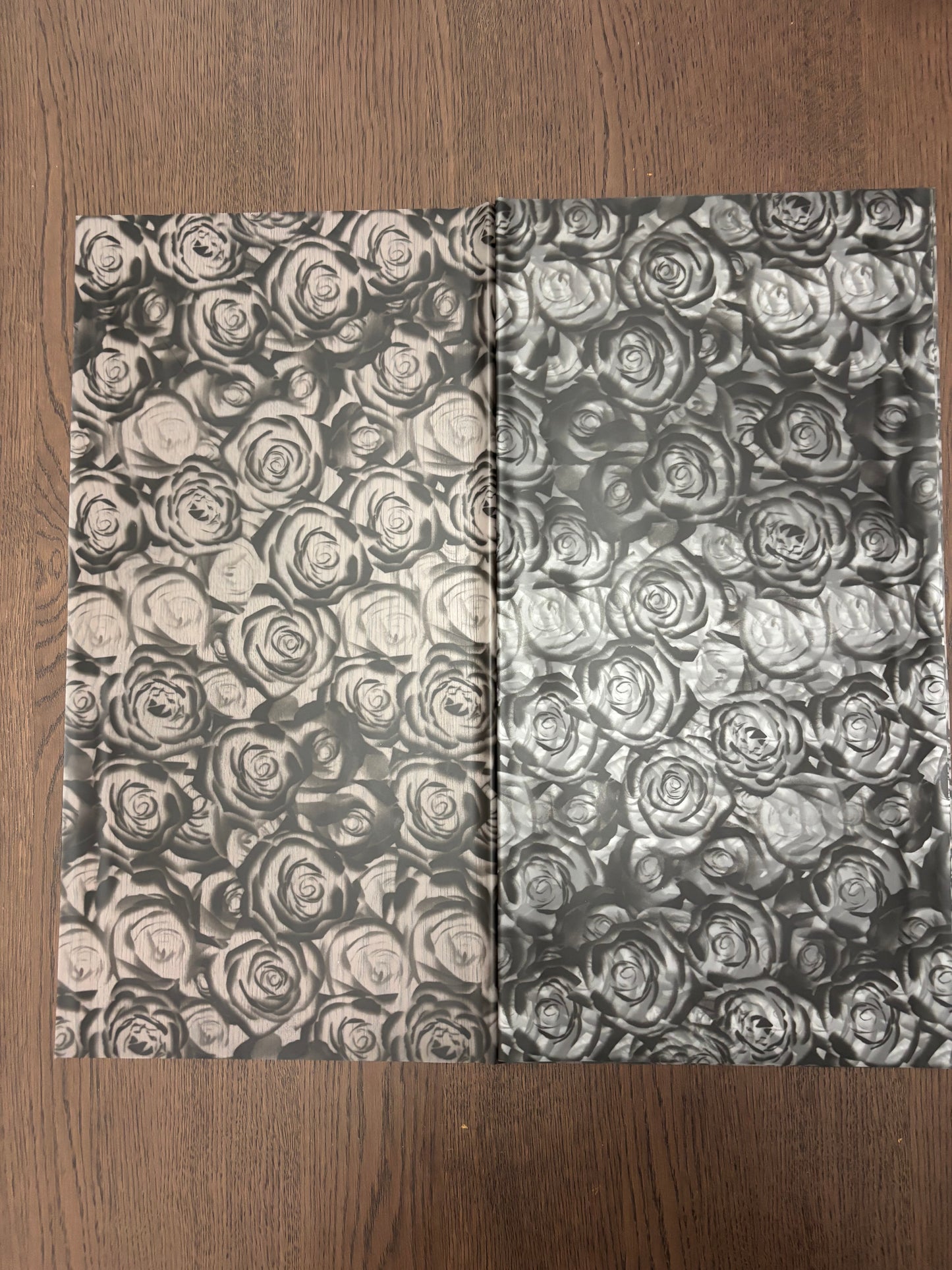 Black Rose Print Wrapping Paper