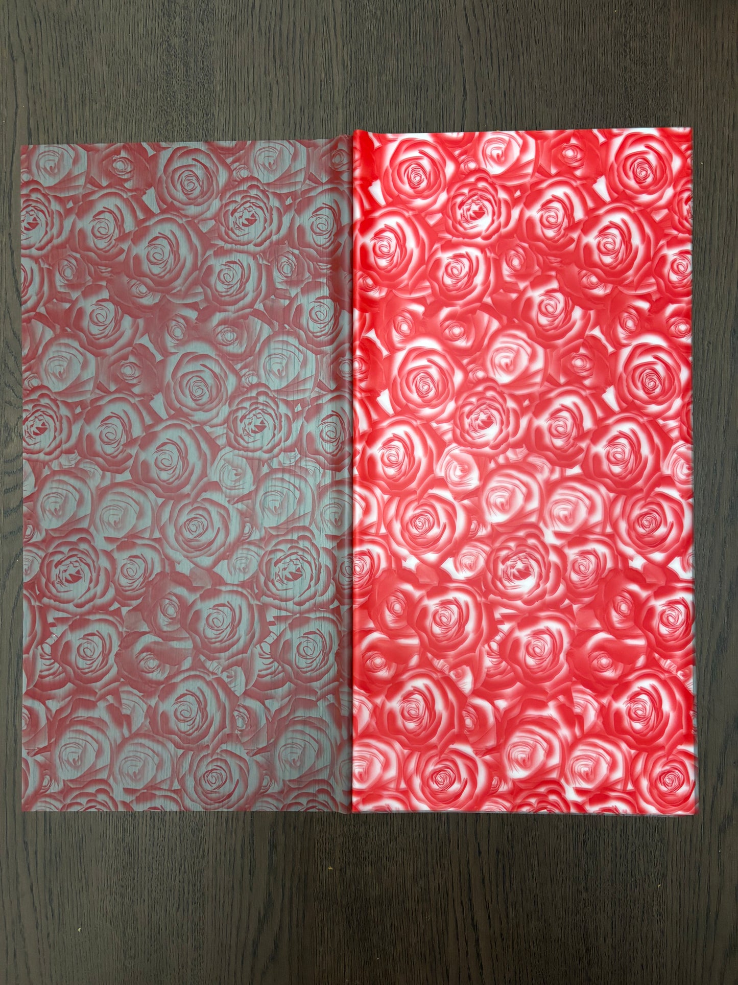 Red Rose Print Wrapping Paper